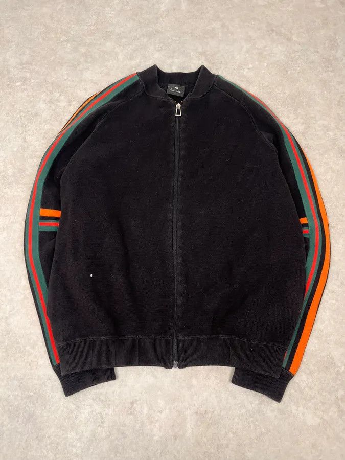 Paul Smith Paul Smith Black Lined Zip-up Cardigan Sweater Size US M / EU 48-50 / 2 - 4 Thumbnail