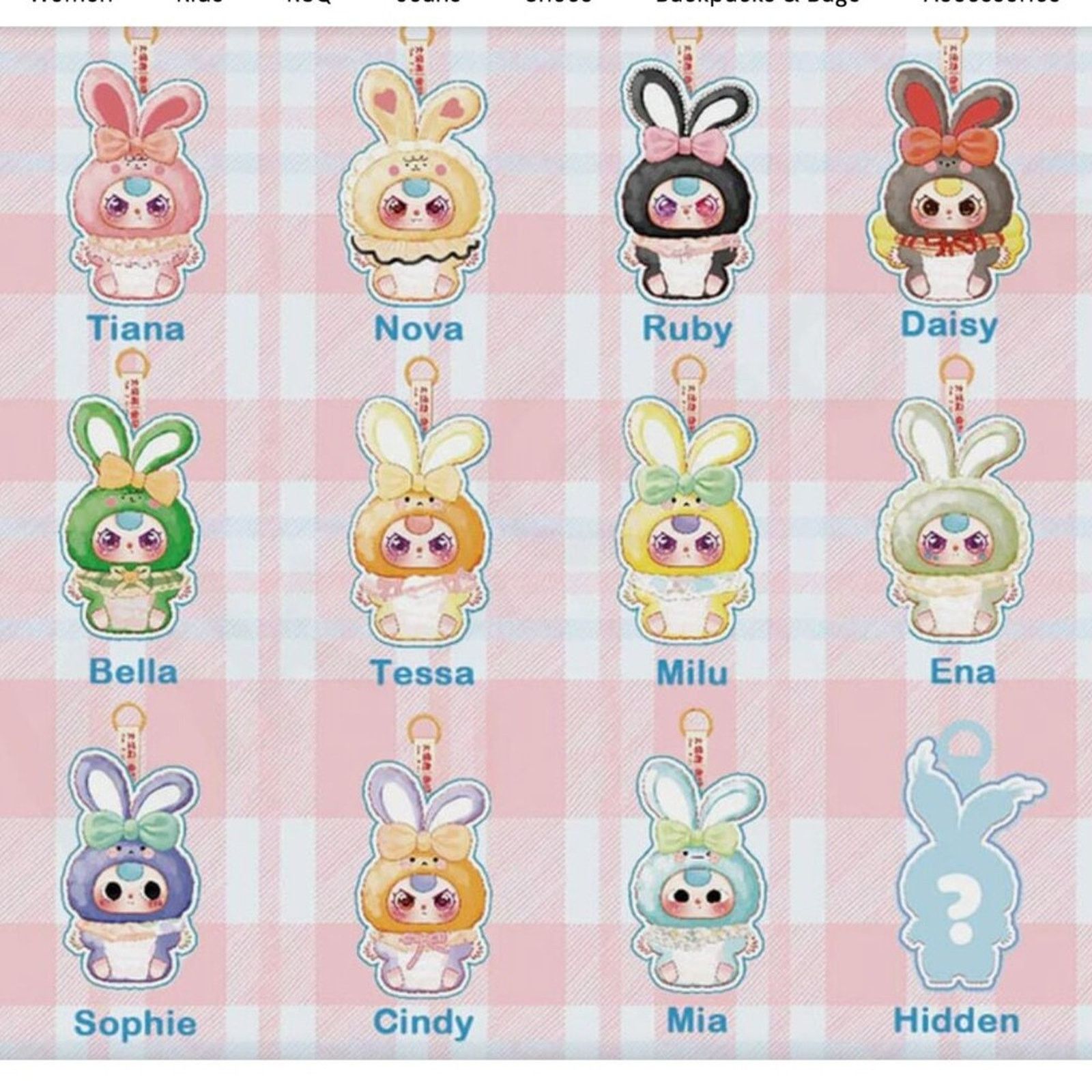 Other NEW Baby Three LilyRabbit Town V2 blind box keychain Size ONE SIZE - 7 Thumbnail