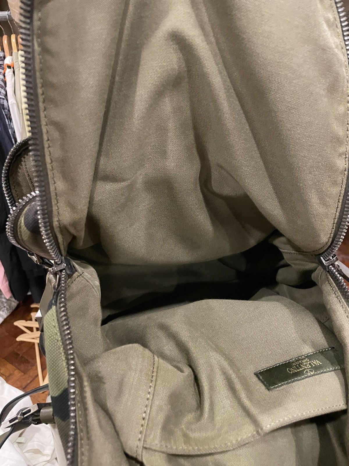 Valentino Mariposa Printed Camouflage Backpack Size ONE SIZE - 19 Thumbnail