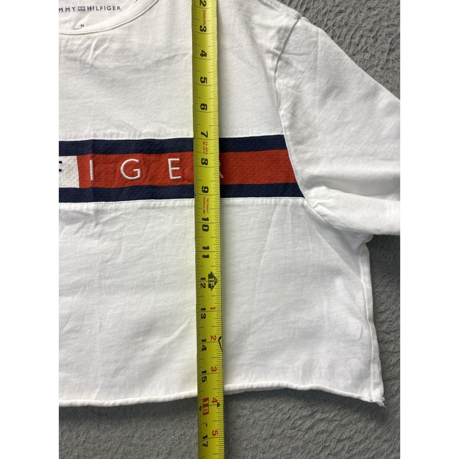 Tommy Hilfiger Tommy Hilfiger T-Shirt Women's M White Short Sleeve Crew Neck Logo Cotton Casual Modern Size M / US 6-8 / IT 42-44 - 6 Thumbnail