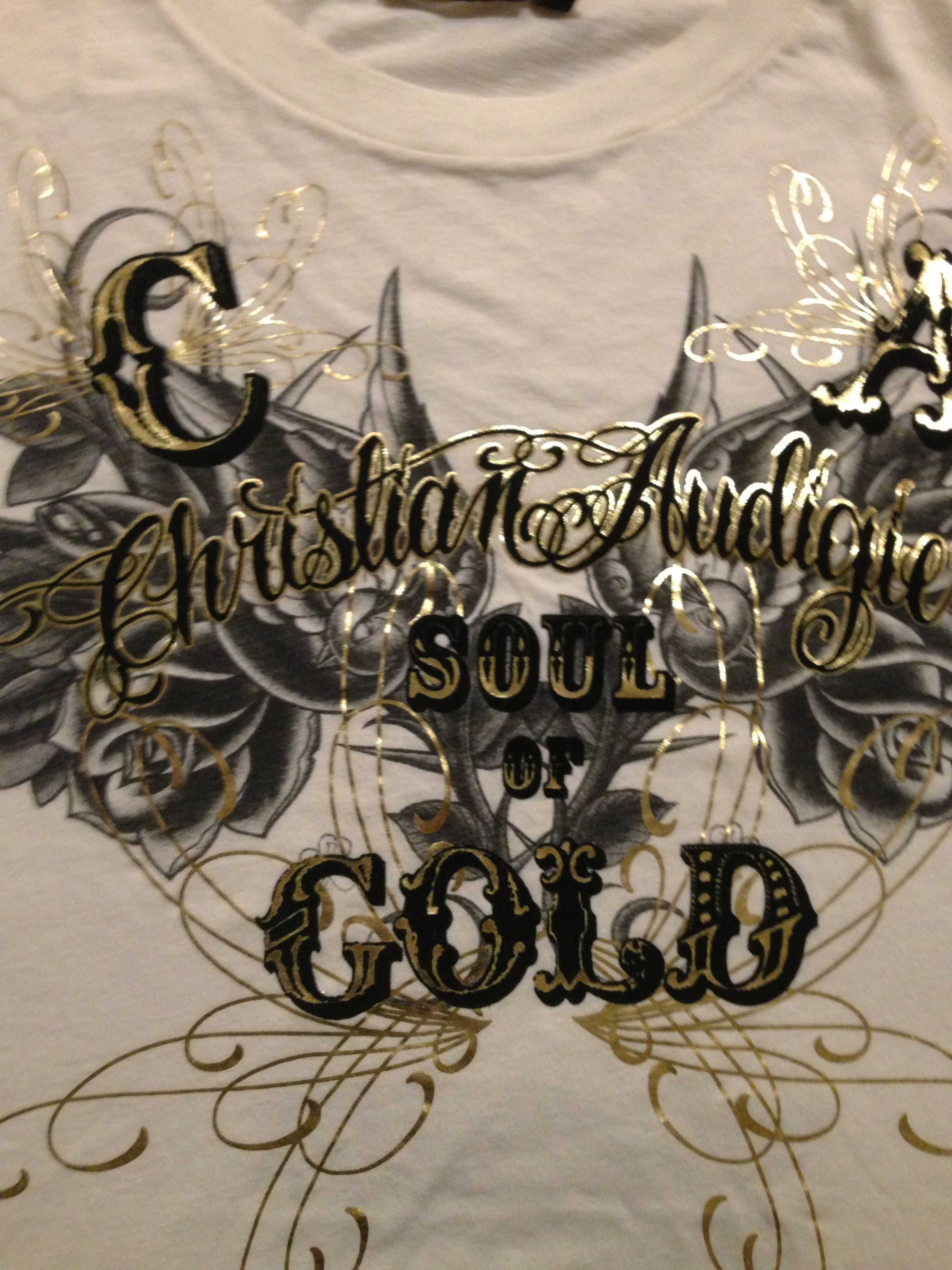 Christian Audigier The World Is Yours and Soul of Gold T-Shirt Size US XXL / EU 58 / 5 - 6 Thumbnail