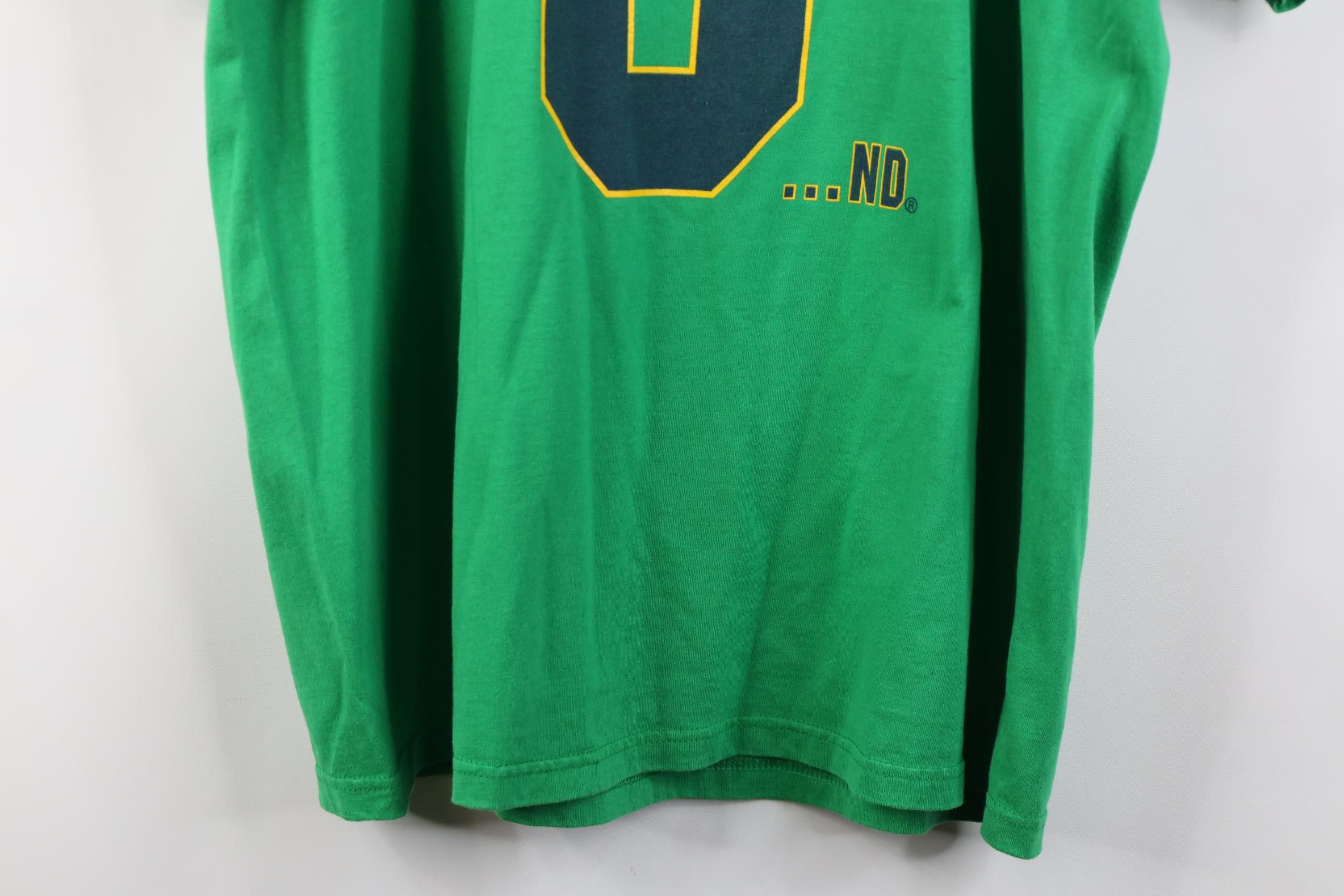 Vintage Vinage 90s Y2K Notre Dame University Basketball T-Shirt Size US XL / EU 56 / 4 - 13 Thumbnail