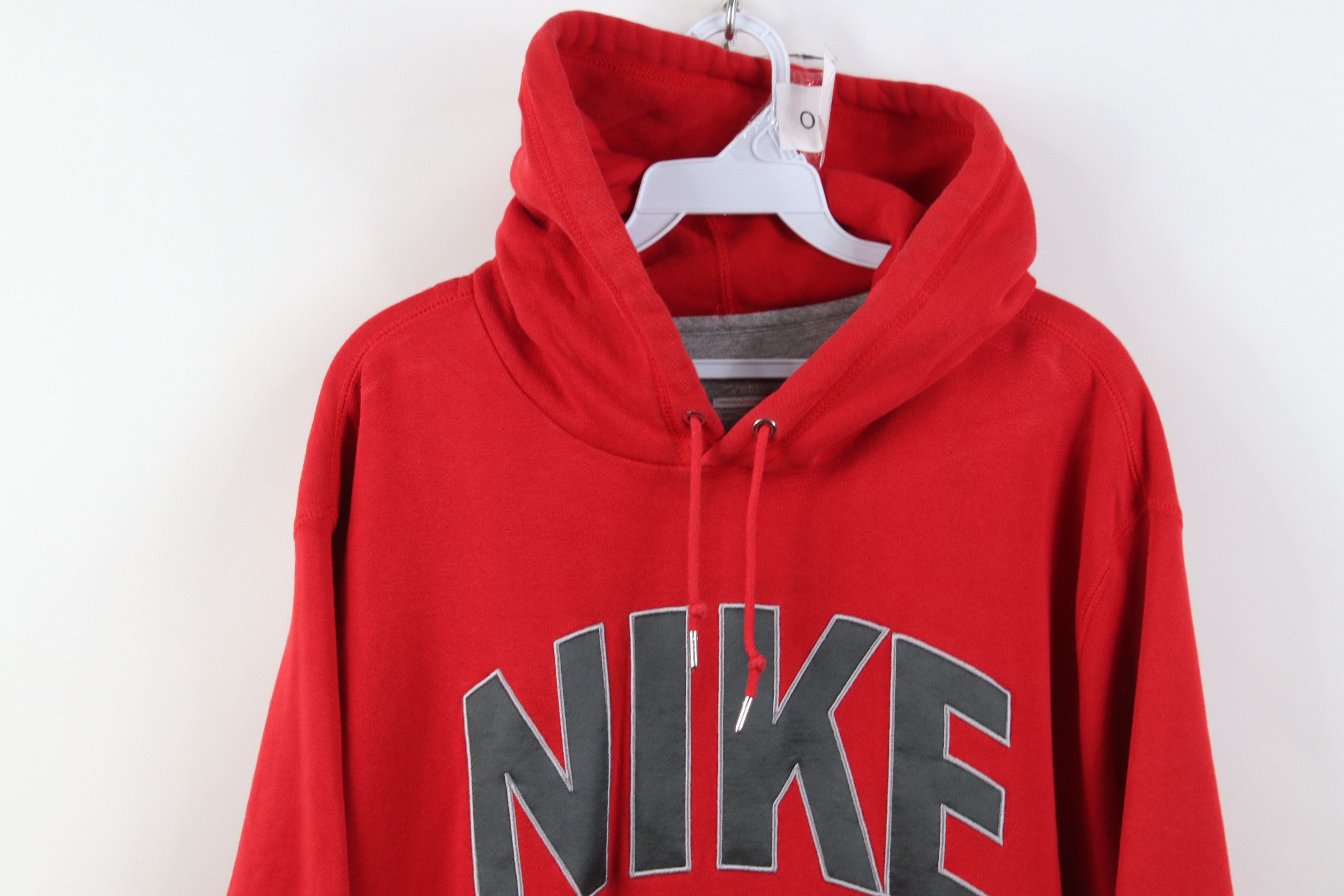 Nike Vintage Y2K Nike Swoosh Block Letter Hoodie Sweatshirt Size US XXL / EU 58 / 5 - 2 Thumbnail
