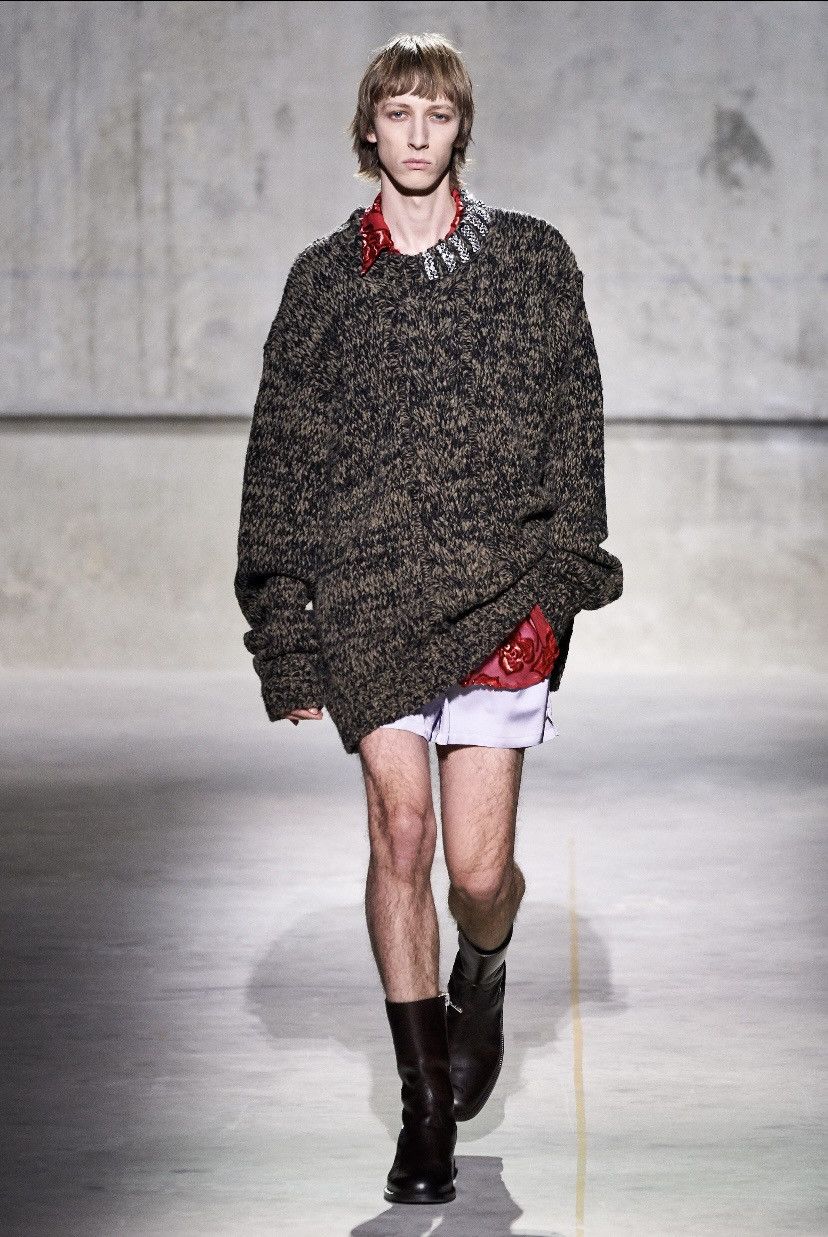 Dries Van Noten Runway Fall20 Oversized Sweater Size US L / EU 52-54 / 3 - 1 Thumbnail