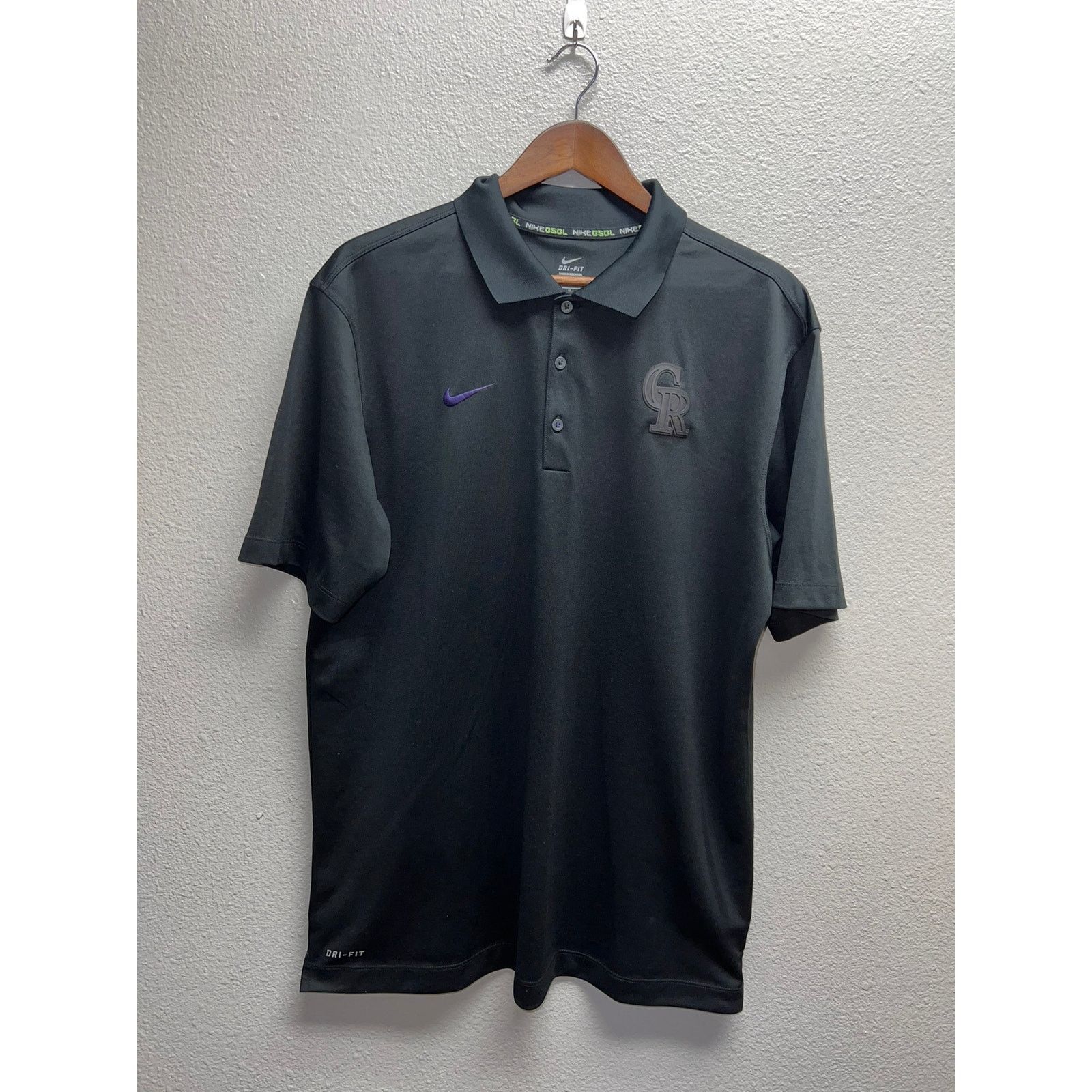 Nike Nike Baseball Polo Shirt Colorado Rockies MLB Black Large Size US L / EU 52-54 / 3 - 1 Thumbnail