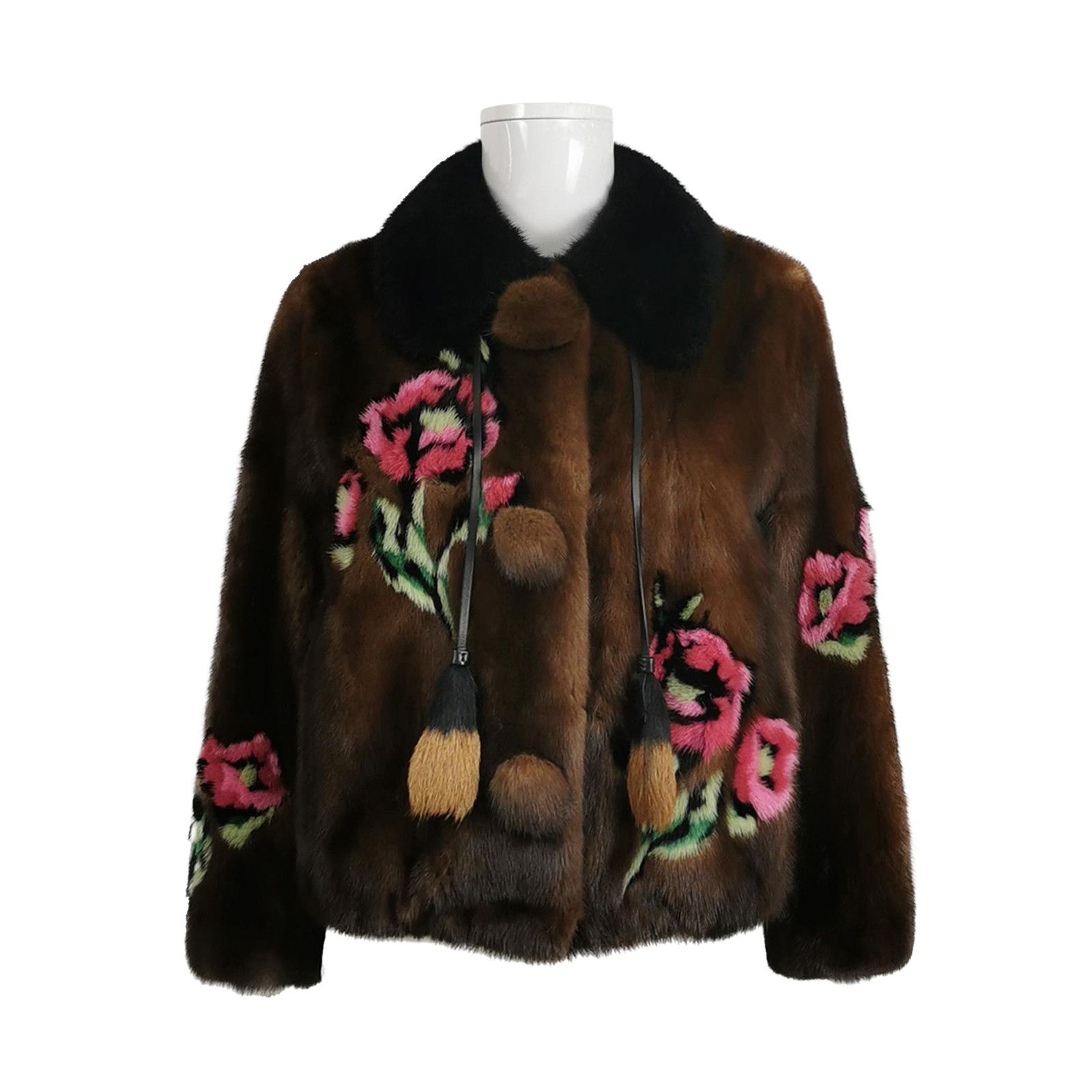 Prada Prada Floral Mink Fur Jacket Size 40 Size S / US 4 / IT 40 - 1 Thumbnail