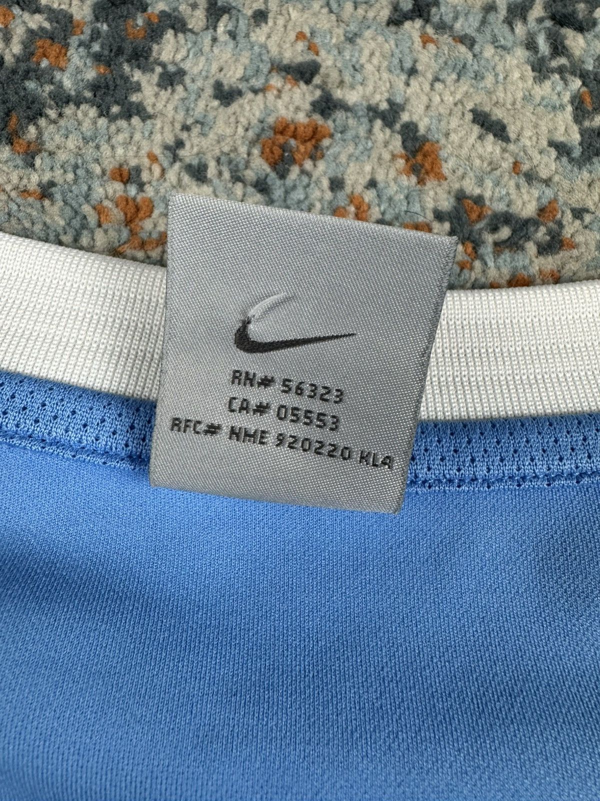 Nike × Vintage Vintage Y2K Nike soccer football blokecore jersey baby blue Size US XL / EU 56 / 4 - 14 Thumbnail
