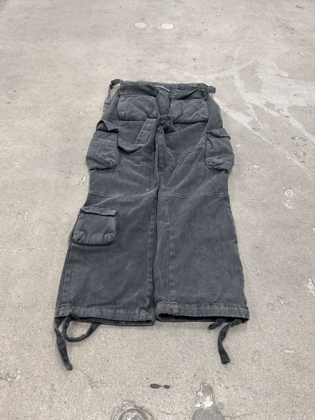 Japanese Brand × Vintage maniere de voir cargo multi pocket pants mid rise grey Size 26" / US 2 / IT 38 - 2 Thumbnail