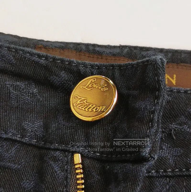 Louis Vuitton Louis Vuitton Monogram Denim Pants in Size 36. Size US 36 / EU 52 - 2 Thumbnail