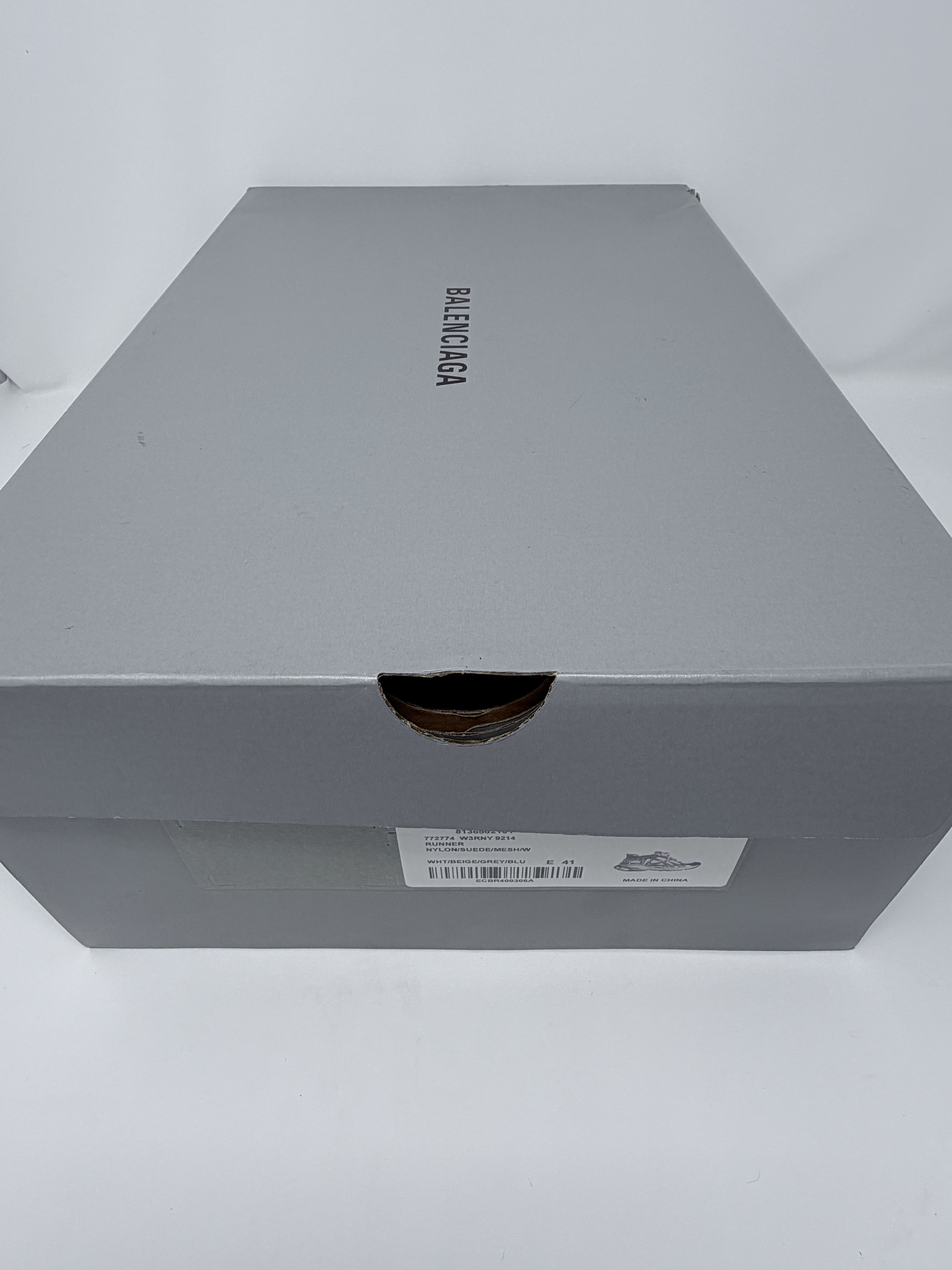 Balenciaga Balenciaga Runner 1.0 Nylon Suede White Blue Gray Size US 8 / EU 41 - 12 Thumbnail