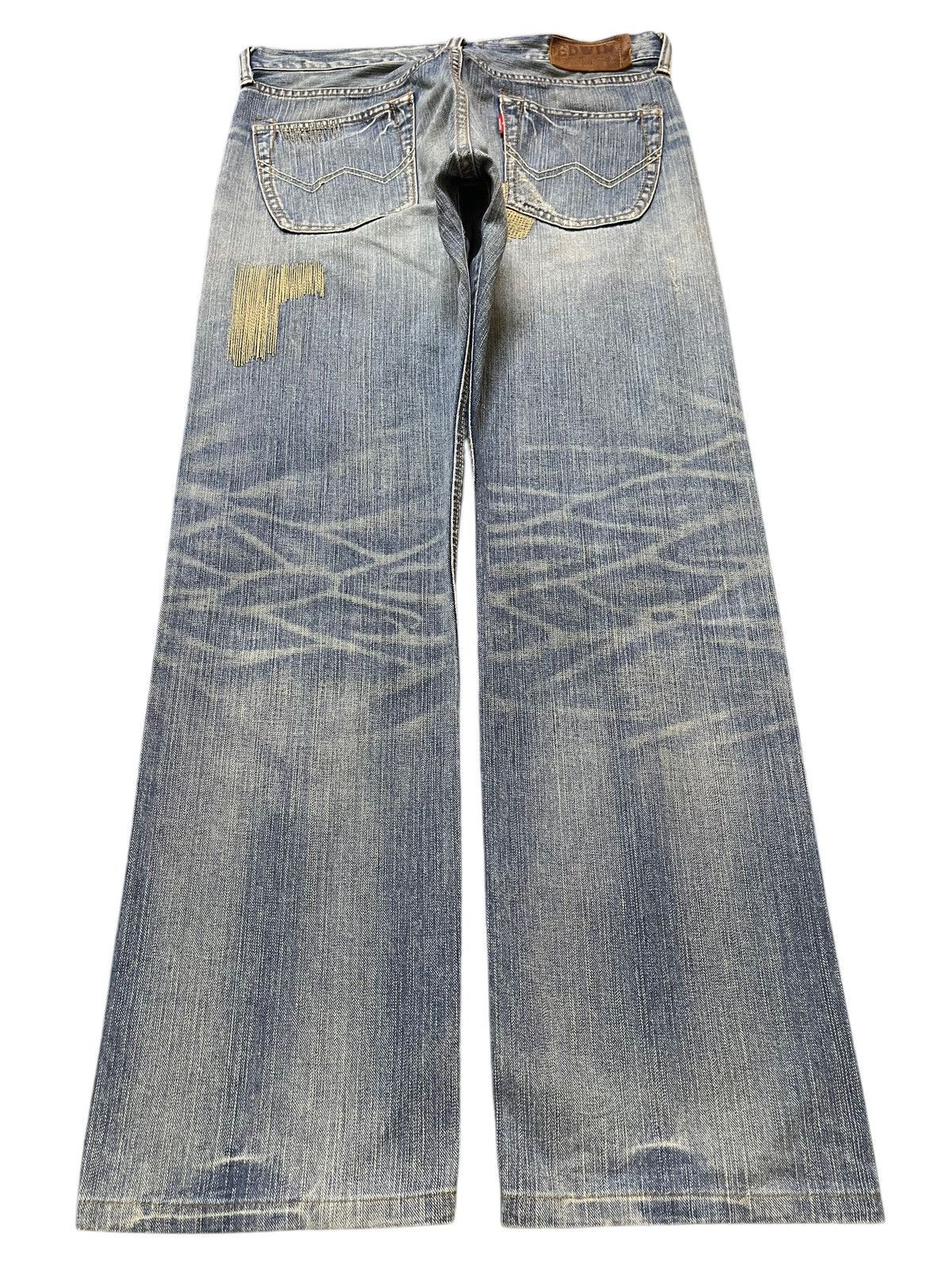 Edwin Edwin XV Exclusive Vintage Faded Distressed Loose Jeans Size US 33 - 2 Thumbnail