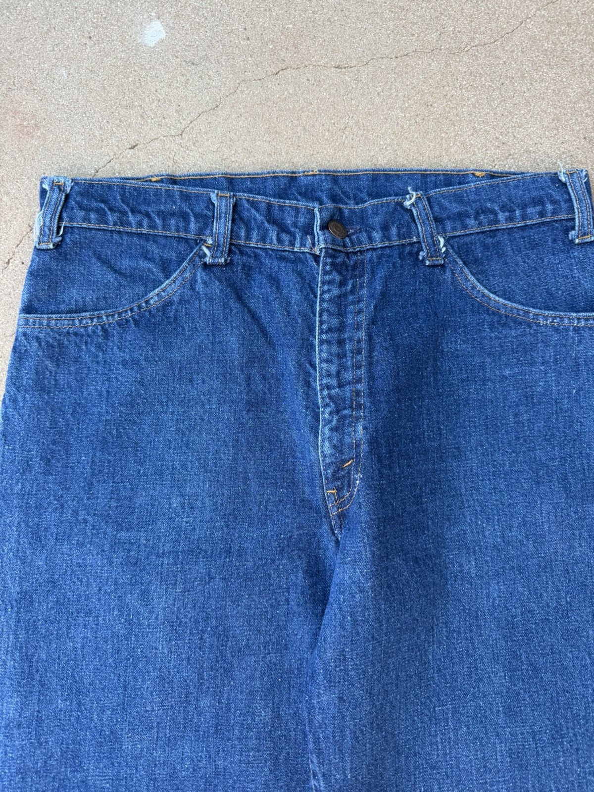 Levi's Vtg 70’s Levi’s 646 Orange Tab Bellbottom Flare Jeans 34x28 Size US 34 / EU 50 - 4 Thumbnail