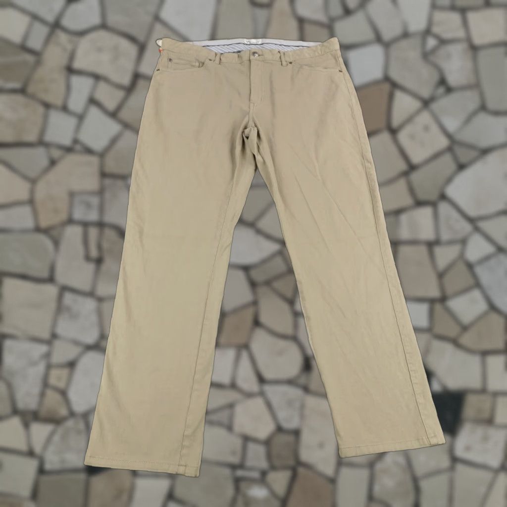 Peter Millar PETER MILLAR Chino Pants Mens 38 Regular Beige Performance Flex Golf Stretch Size US 37 - 1 Thumbnail