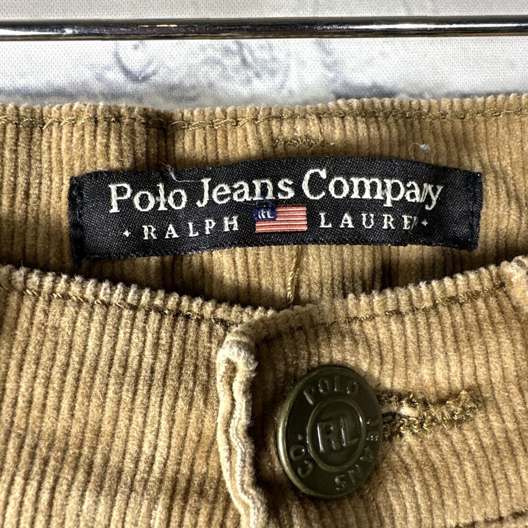 Polo Ralph Lauren Polo Jeans Co. Ralph Lauren Pants Corduroy Women 6 Tan Brown Straight Leg Workwear Women's 6 Corduroy Pant Size 28" / US 6 / IT 42 - 4 Thumbnail