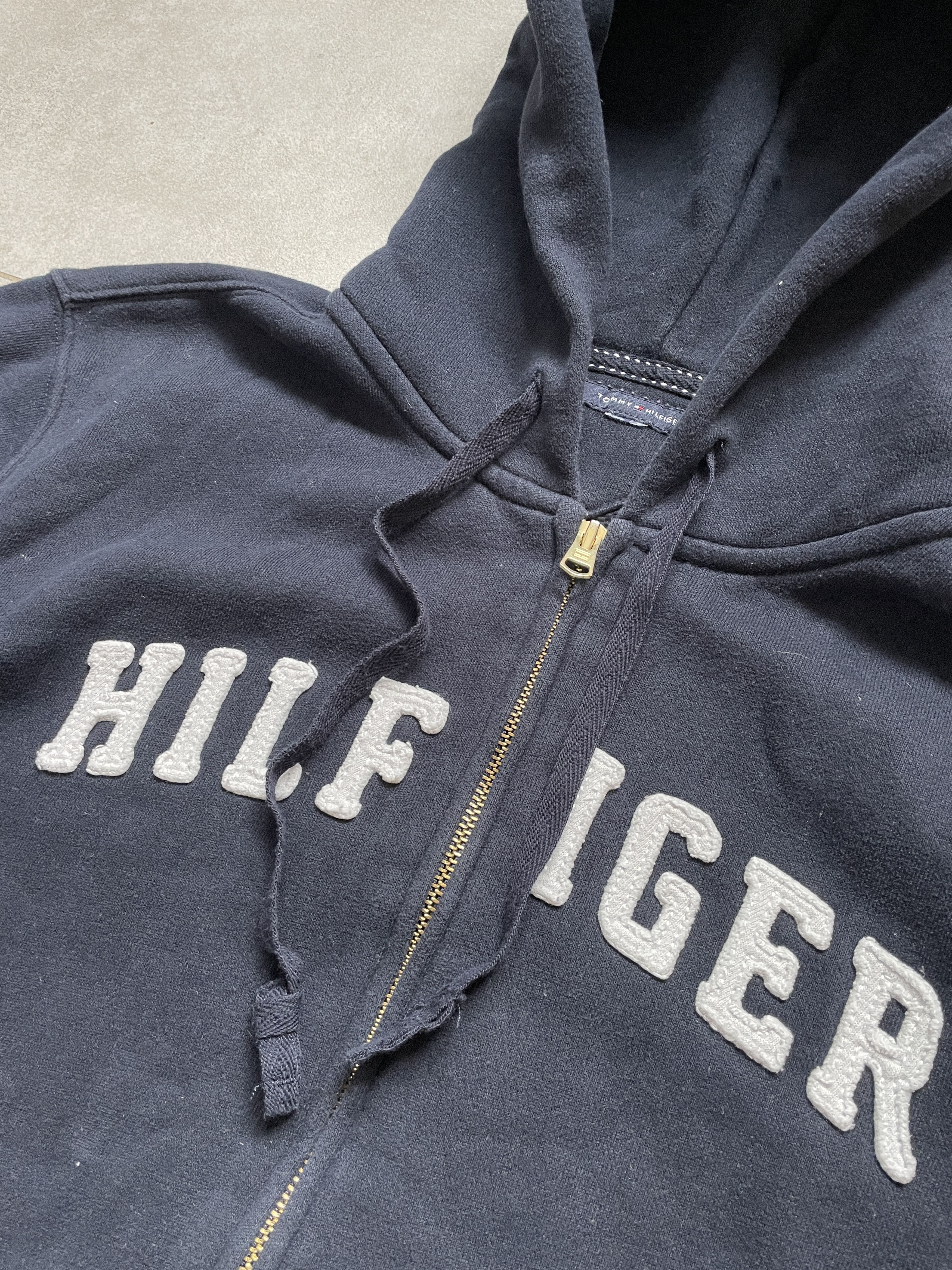 Tommy Hilfiger TOMMY HILFIGER NAVY GREAT BOXY ZIP HOODIE Size US M / EU 48-50 / 2 - 2 Thumbnail