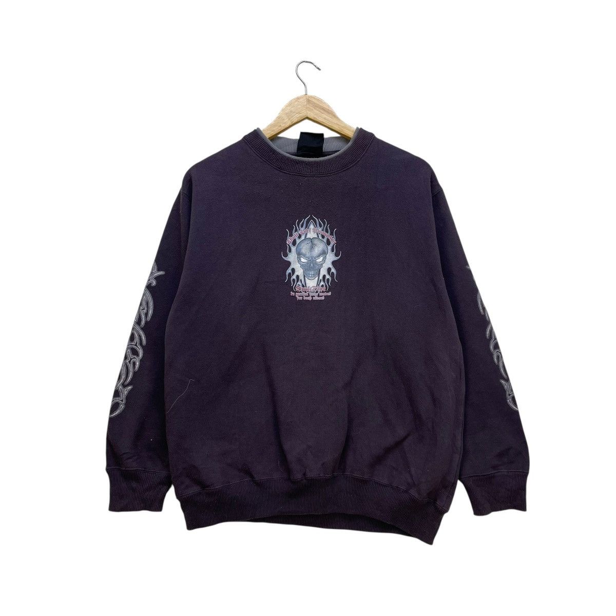 Vintage 💥Vintage Skull Sweatshirt Pullover Size US M / EU 48-50 / 2 - 2 Thumbnail