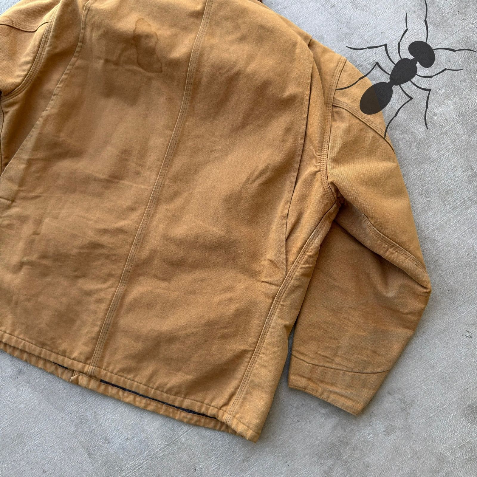 Carhartt × Vintage Carhartt brown chore blanket lined work wear jacket Size US L / EU 52-54 / 3 - 8 Thumbnail