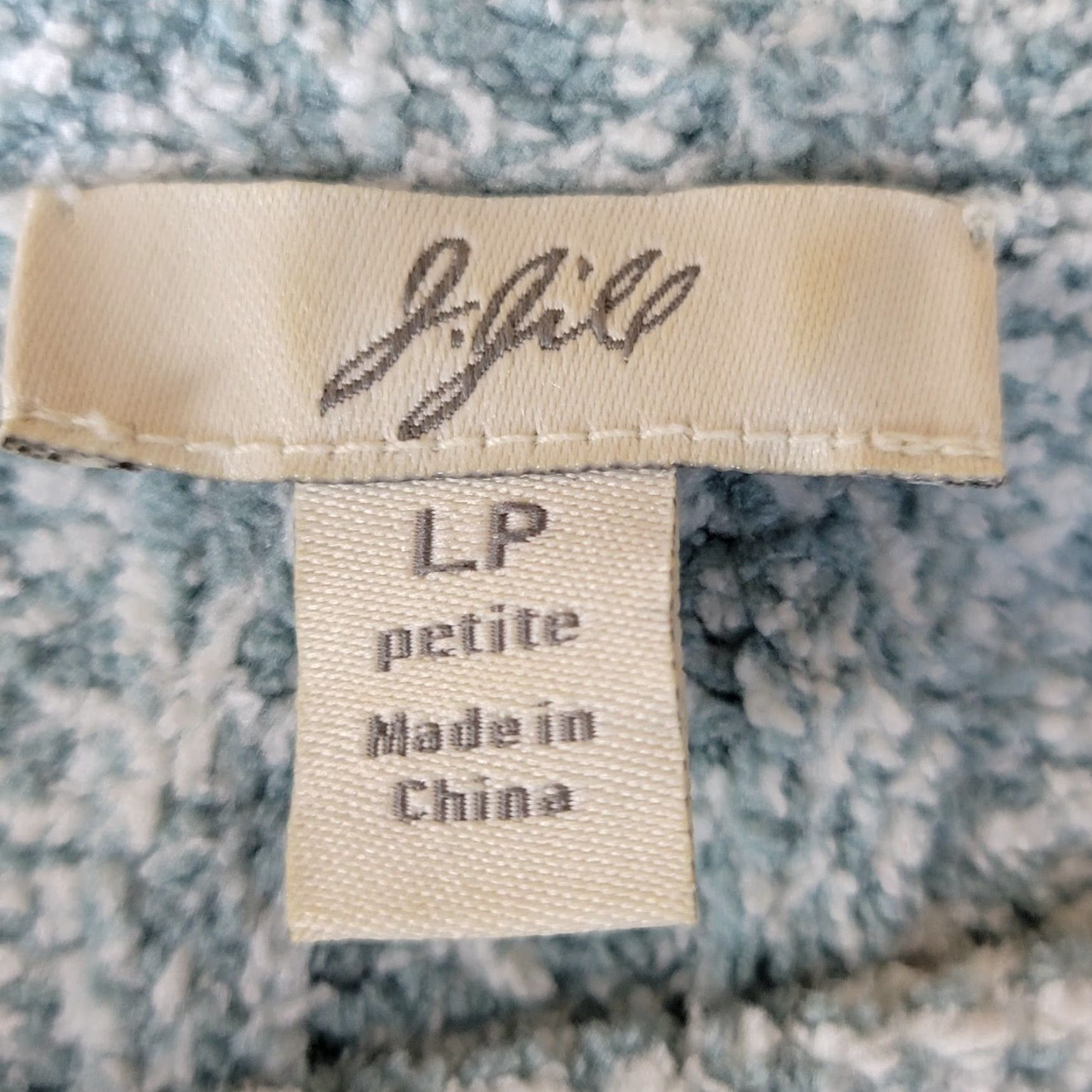 J. Jill J. Jill Womens Petites L Pullover Sweater Green White Boat Neck Long Sleeve Lightweight Knit Polyester Blend Casual Modern Classic Mens, Womens Size L / US 10 / IT 46 - 6 Thumbnail