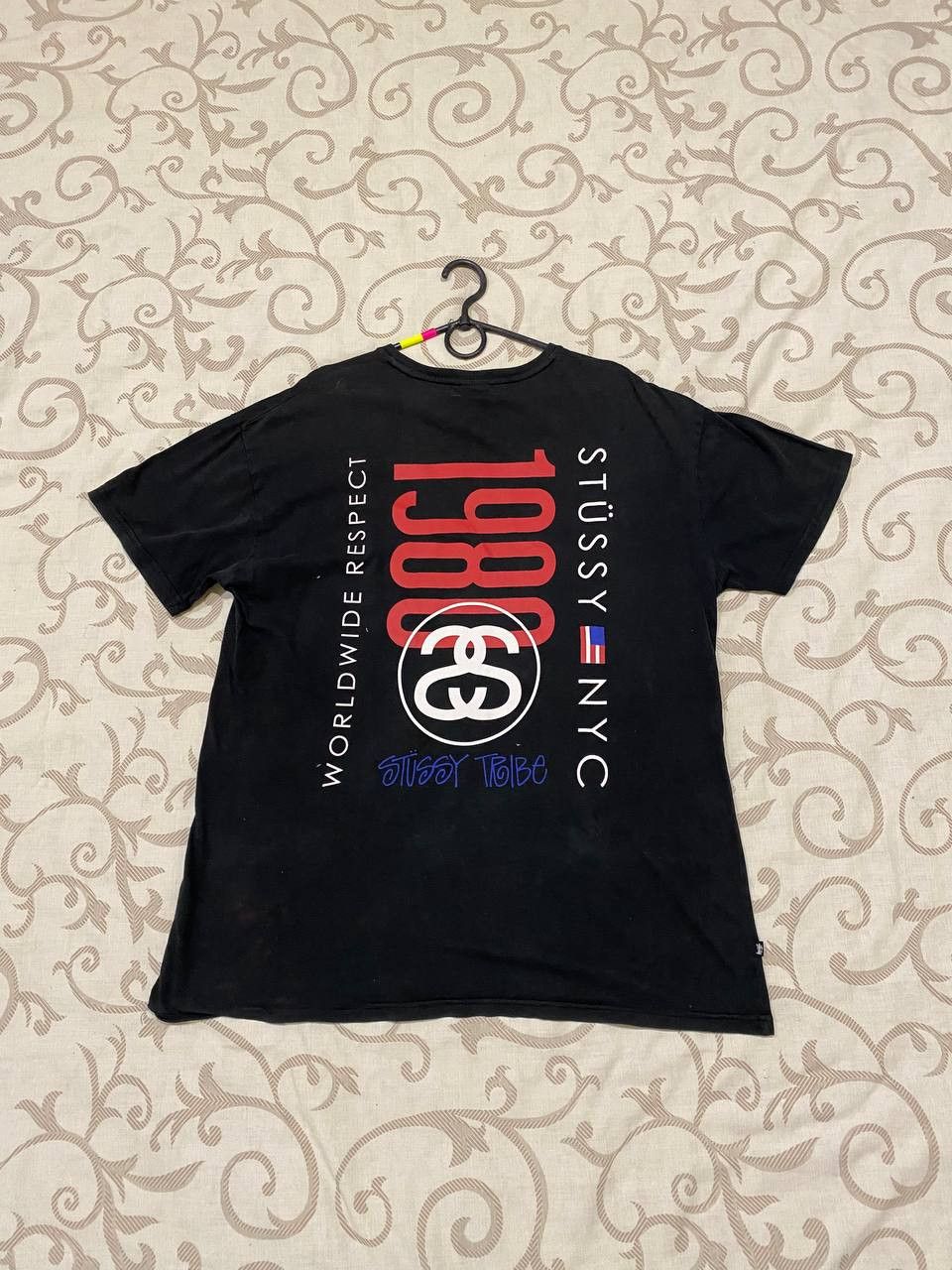 Stussy Stüssy NYC “1980 Worldwide Respect” Black T-Shirt (Size L) Size US L / EU 52-54 / 3 - 1 Thumbnail