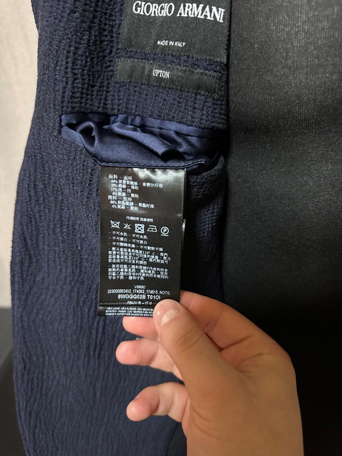 Giorgio Armani GIORGIO ARMANI UPTON LINE SINGLE-BREASTED JACKETSZ 54R Size 54R - 9 Thumbnail