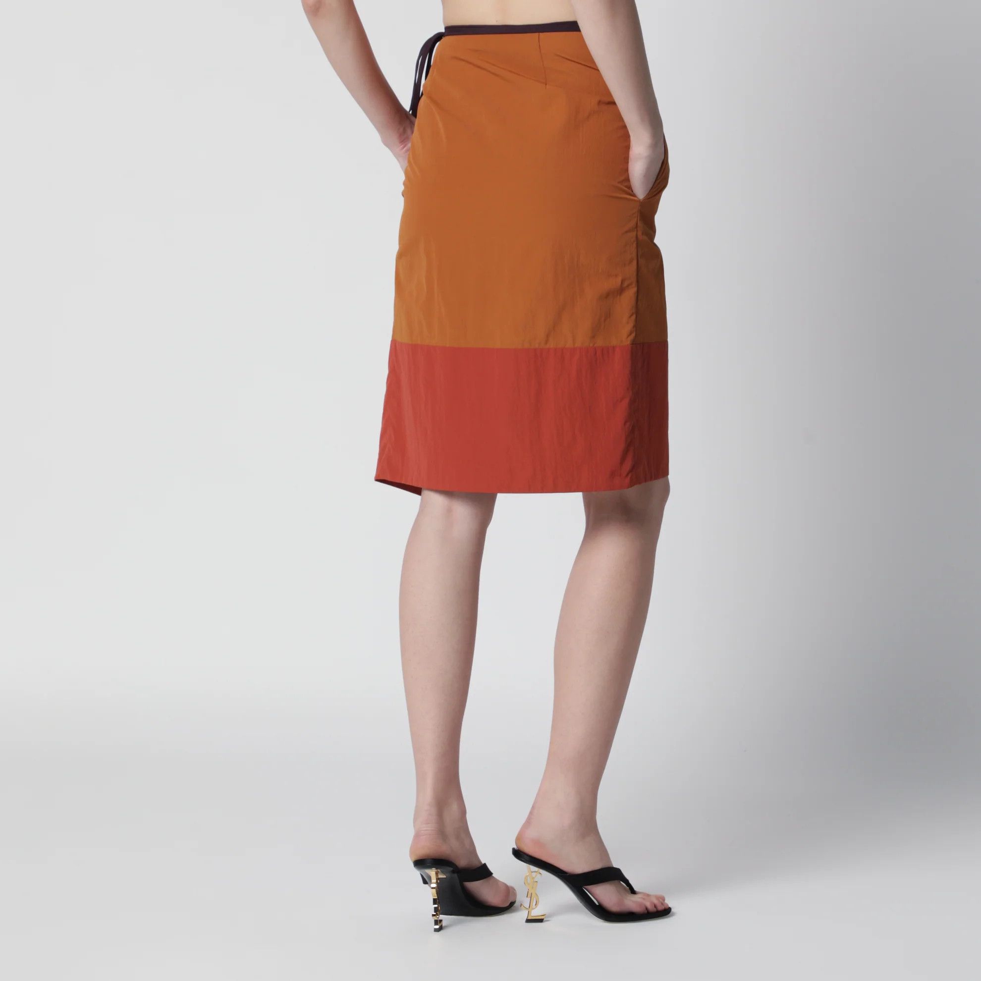 Saint Laurent Paris o1d2blof0526 Mid-Rise Pencil Skirt in Multicolor Size 25" / US 0 / IT 36 - 4 Thumbnail