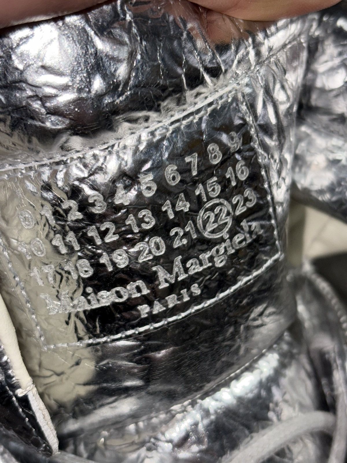 Maison Margiela 11 2016 Maison Margiela Chrome Futures high sneaker metallic Size US 11 / EU 44 - 9 Thumbnail