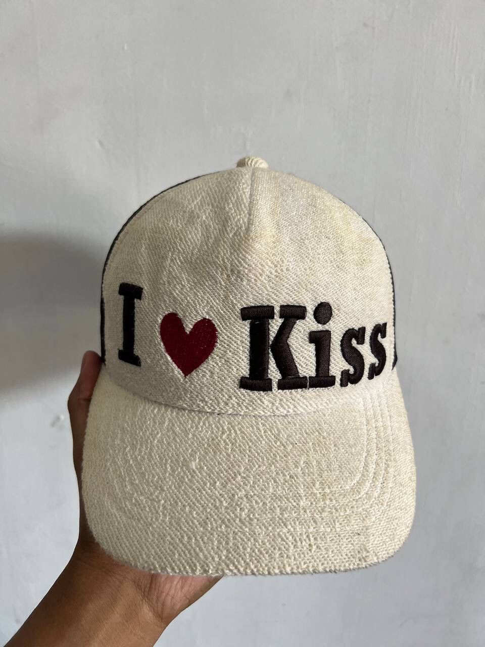 Hat Club I Love Kiss Embroidery Hat Size ONE SIZE - 5 Thumbnail