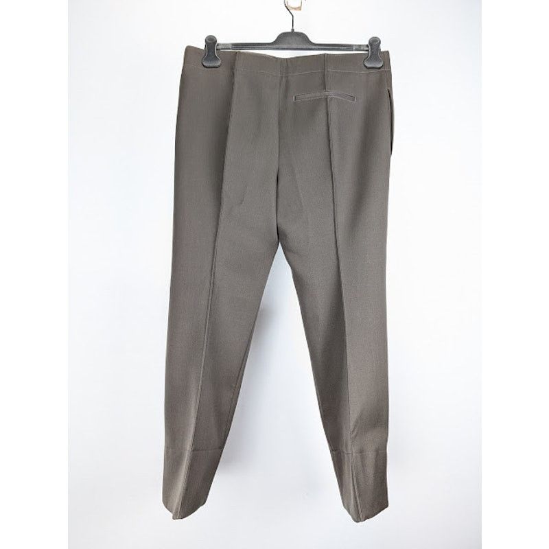 Bottega Veneta o1rshd1 Compact Wool Trousers in Olive Size US 36 / EU 52 - 10 Thumbnail