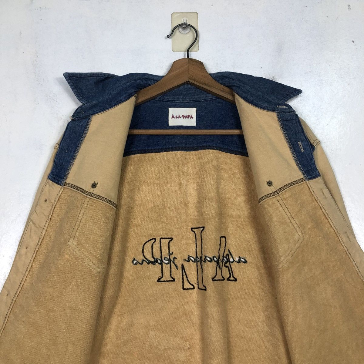 Japanese Brand 📌Vintage Button Chore Jacket Alapapa Issey Miyake Big Logo Size US M / EU 48-50 / 2 - 18 Thumbnail
