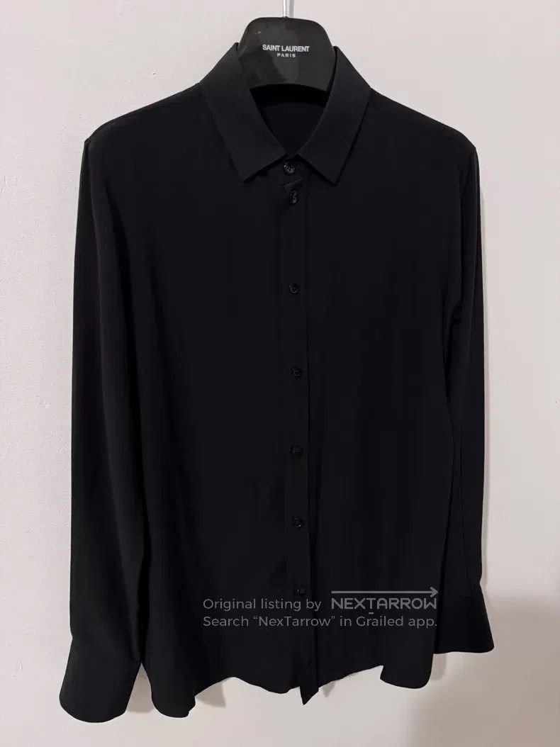 Saint Laurent Paris Saint Laurent Paris Matte Mulberry Silk Basic Black Samura Size M / US 6-8 / IT 42-44 - 3 Thumbnail