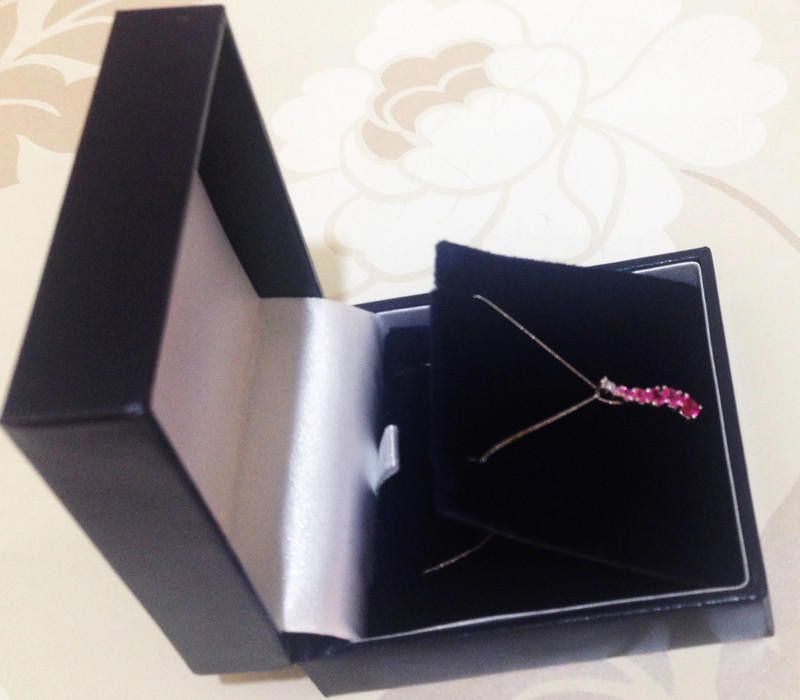 Designer 9CT White Gold Pink Diamond Necklace // Size ONE SIZE - 8 Thumbnail