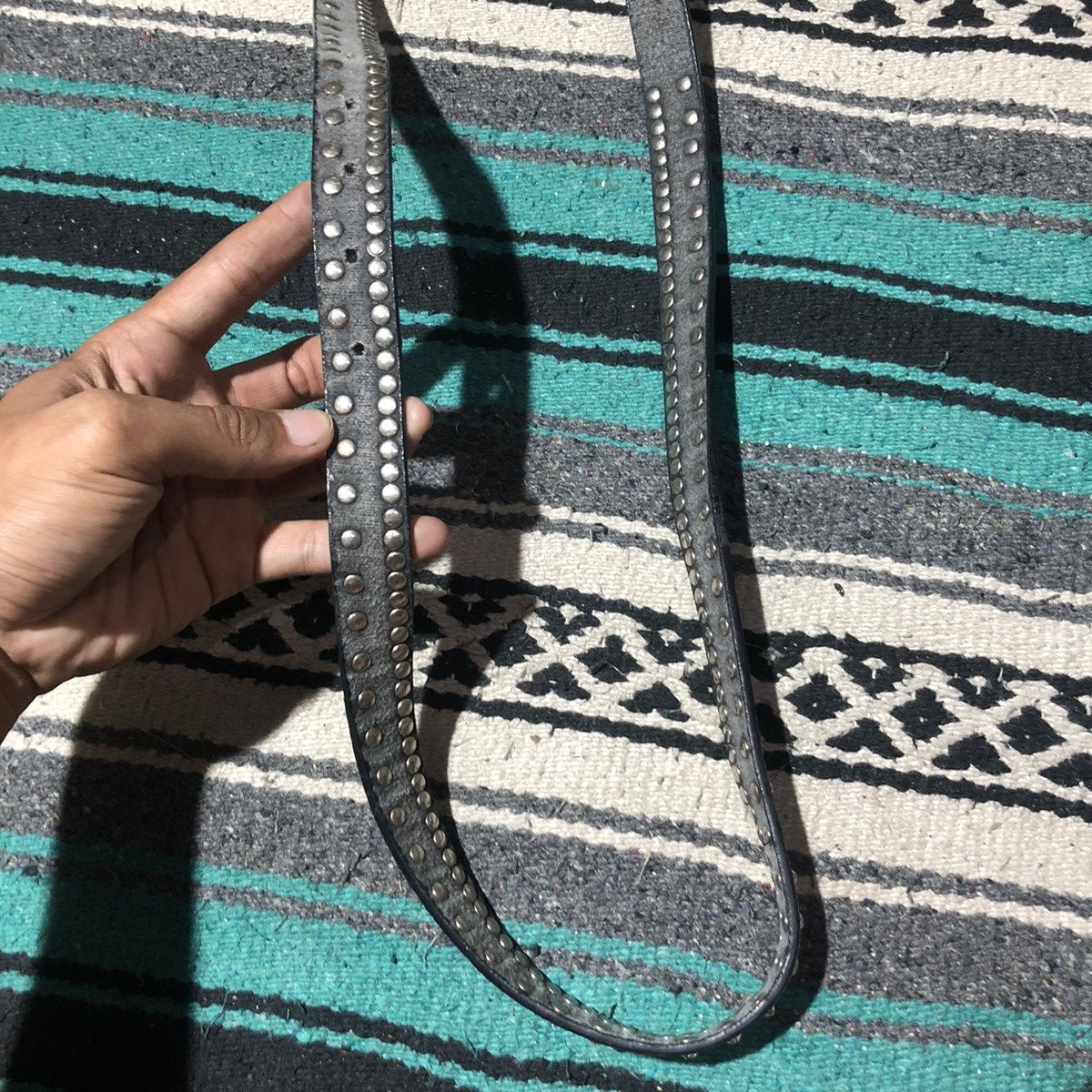 If Six Was Nine Unknown - Crystal Emerald Studded Belts Size ONE SIZE - 3 Thumbnail