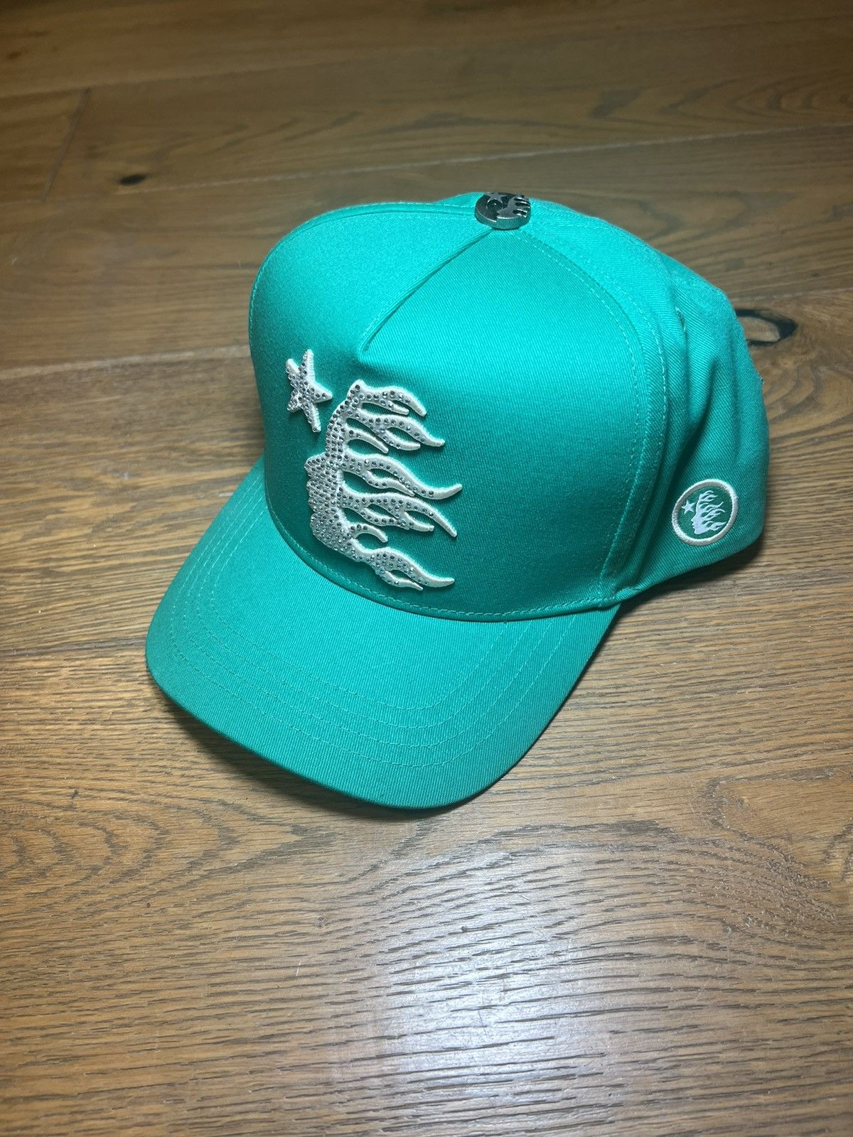 image of Hellstar Snapback In Green, Men's