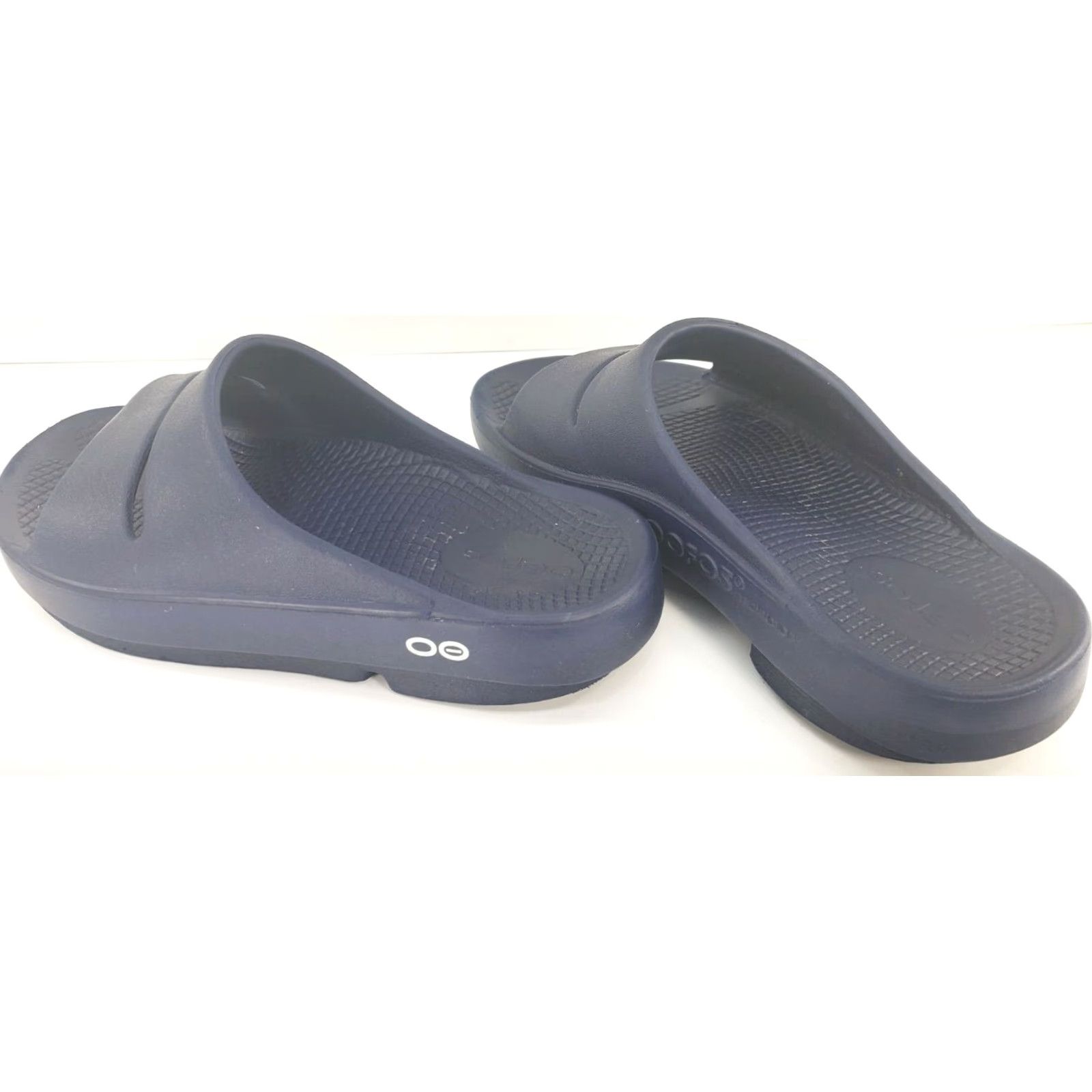 Vintage OOFOS Oohaa Womens Slide Sandal 6M Blue Rubber Casual Flats Open Toe Slip On Size US 6 / IT 36 - 5 Thumbnail