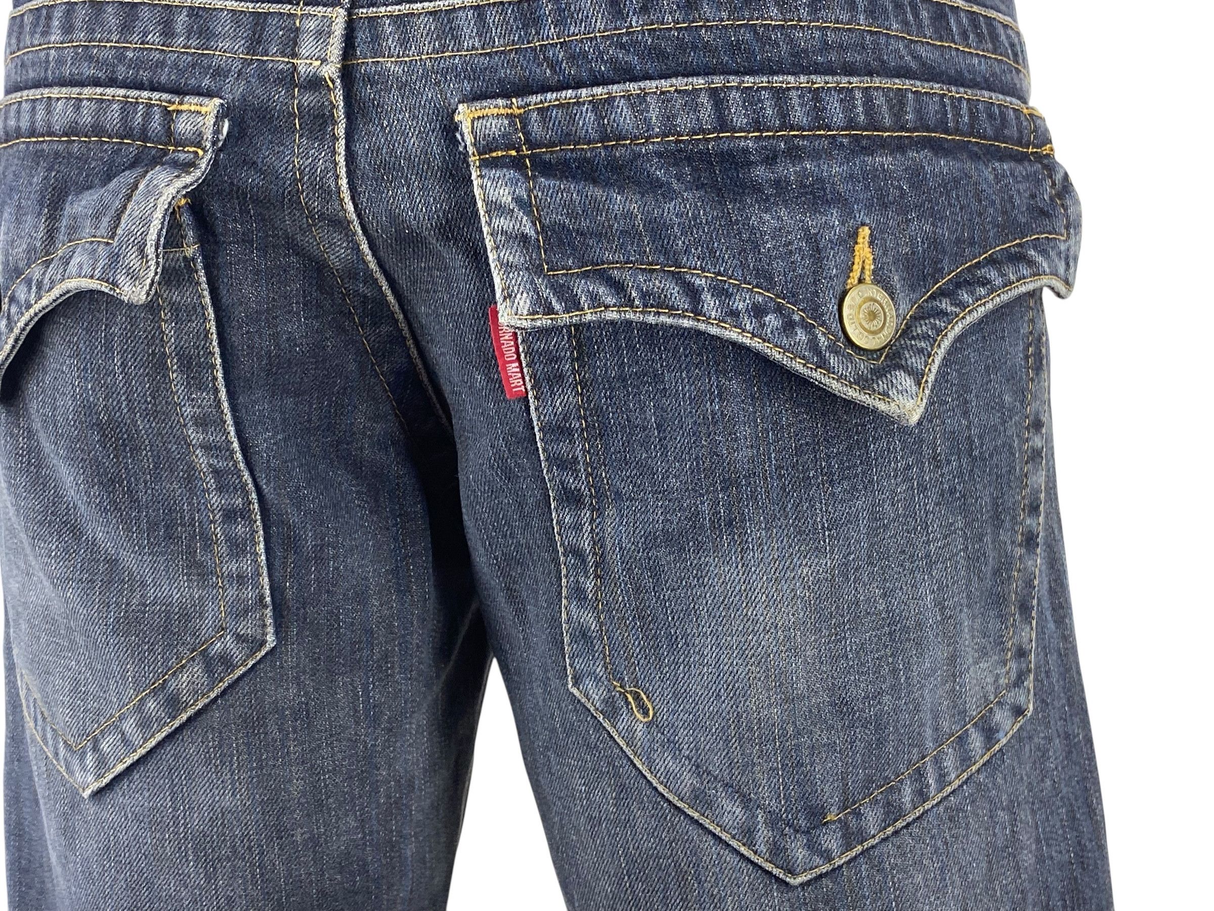 Tornado Mart Bootcut Denim Jeans Twisted Seam Jeans Size 29" - 8 Thumbnail