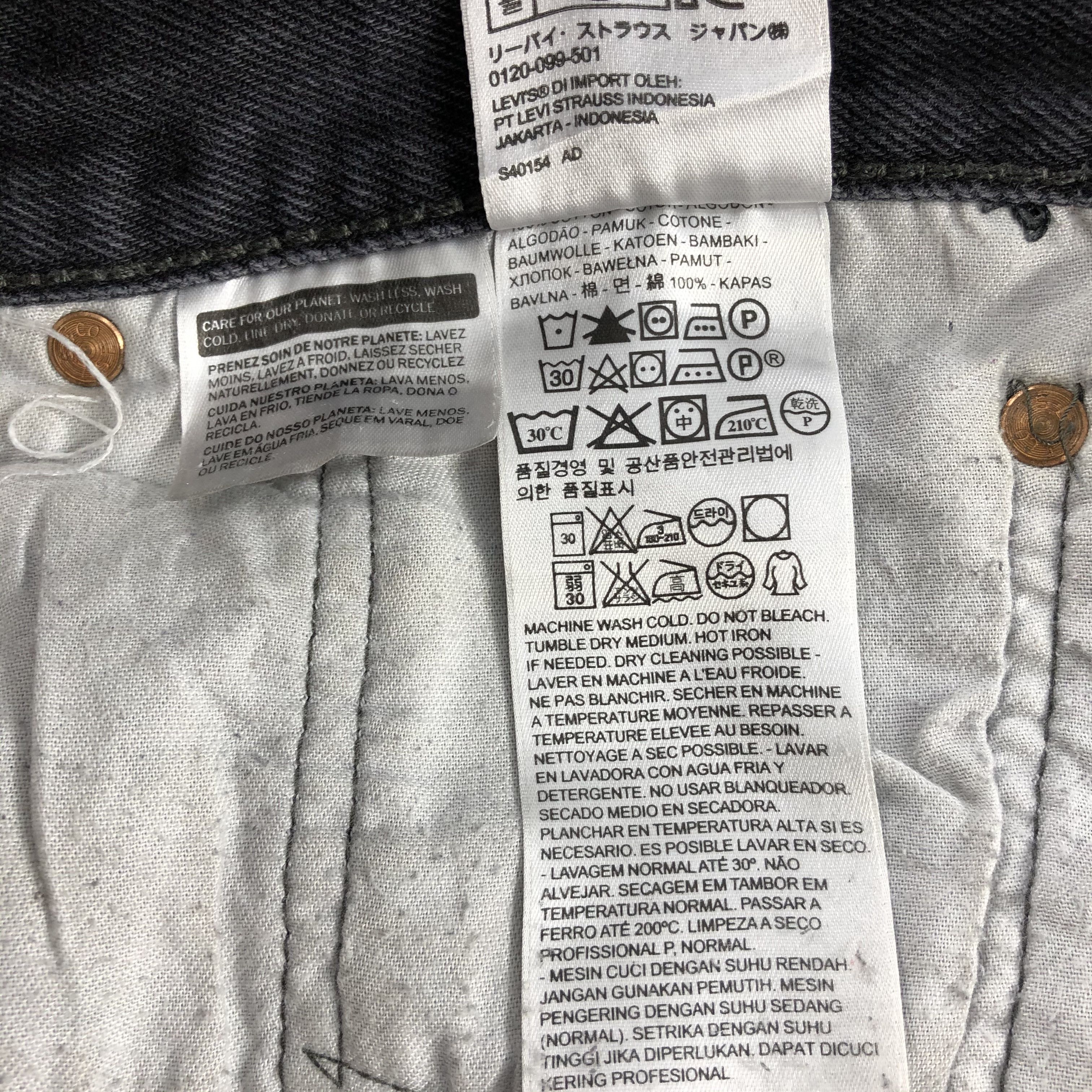 Levi's Vintage Levis 501 Earth Tone Jeans-J1639 Size US 41 - 13 Thumbnail