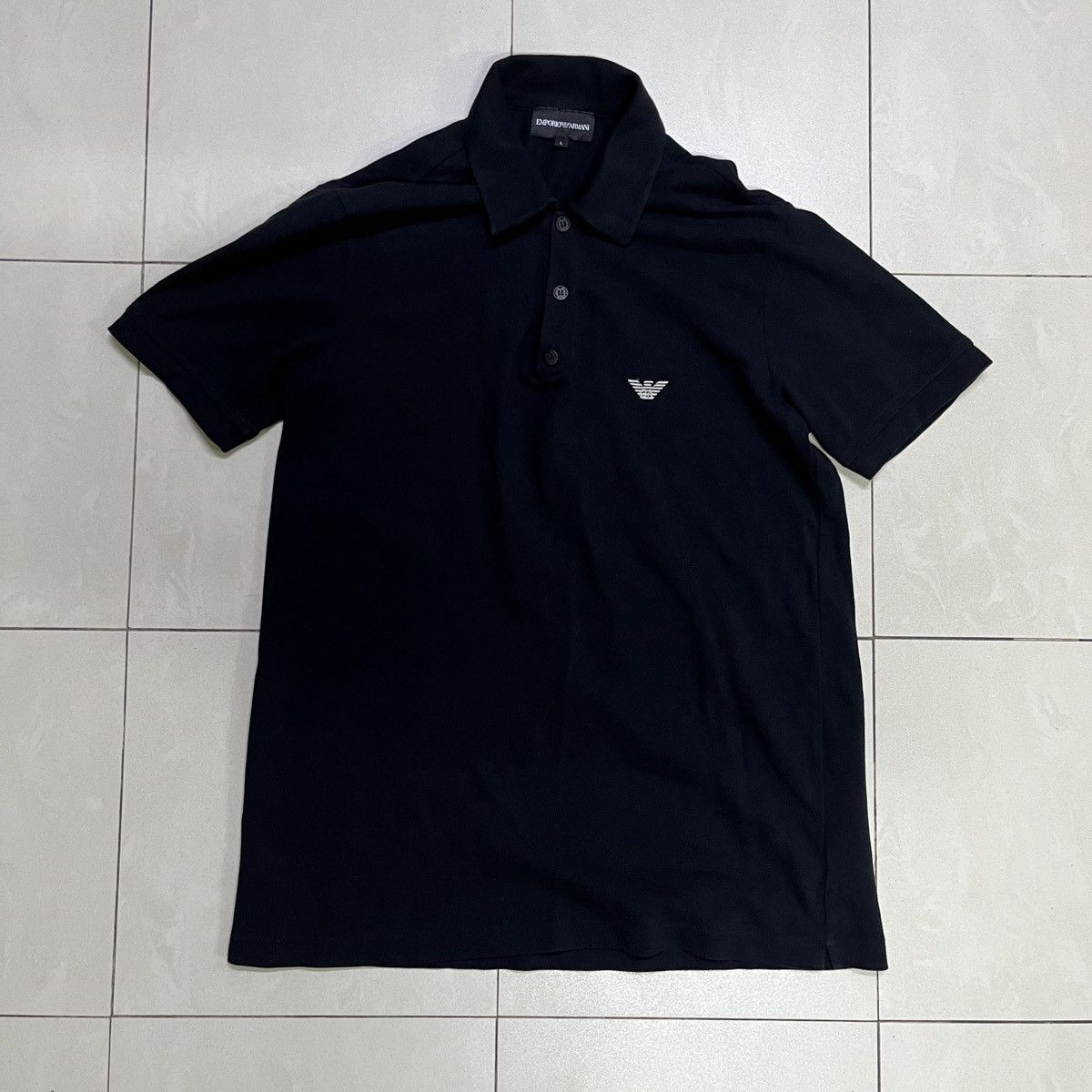 Armani × Emporio Armani Vintage Emporio Armani “Open Collar” Polo Shirt Size US S / EU 44-46 / 1 - 2 Thumbnail