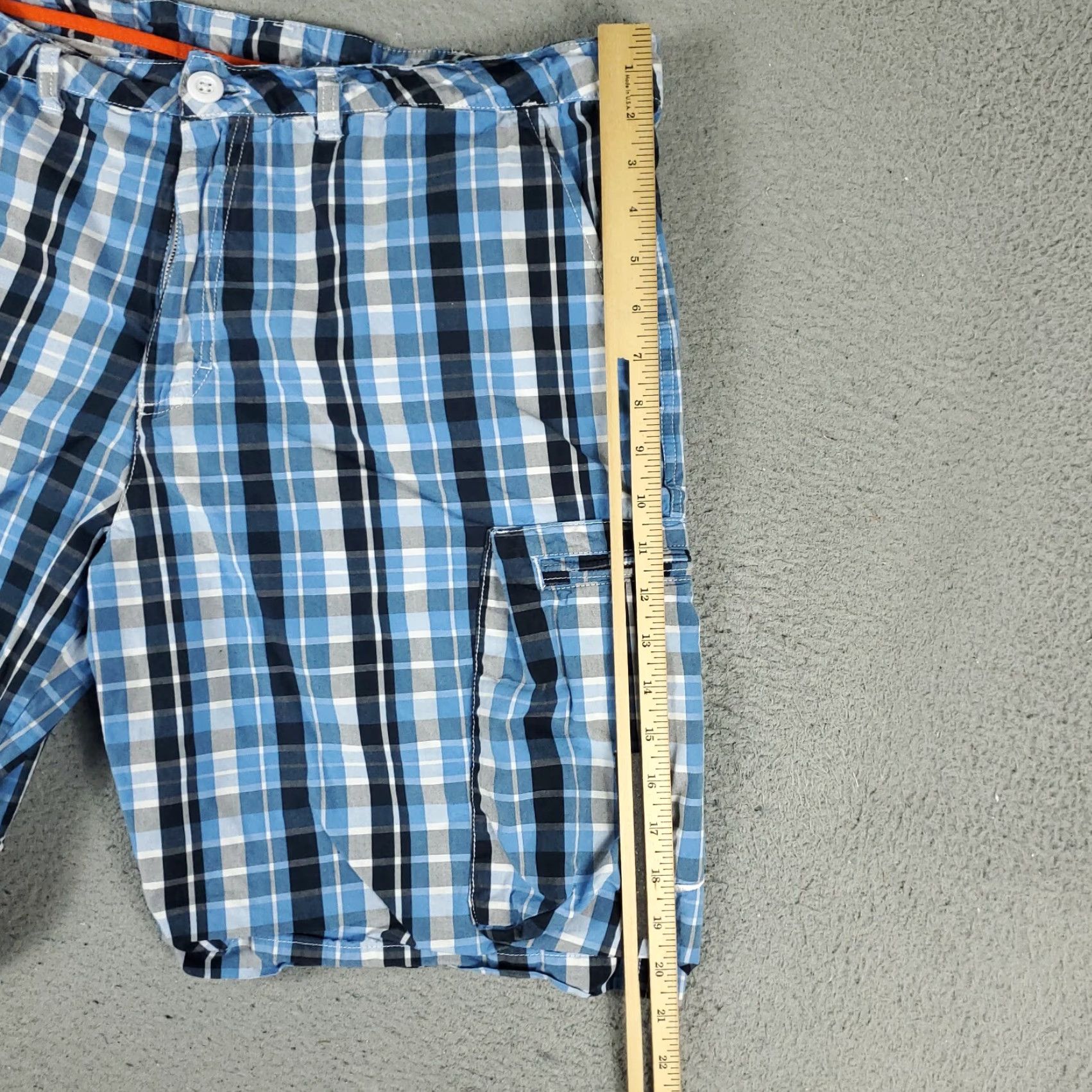 Nike Nike Shorts Mens Size 38 Blue Plaid Cotton Swoosh Cargo Outdoors Size US 38 / EU 54 - 6 Thumbnail