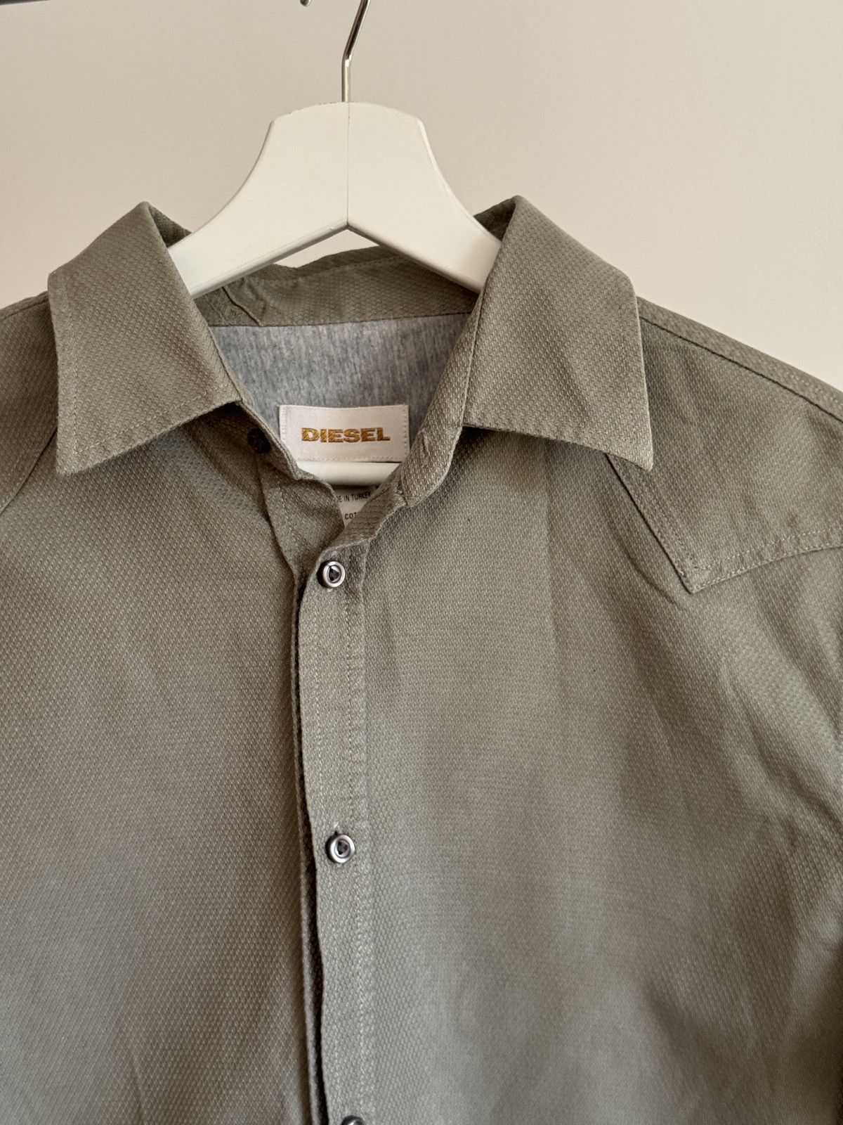 Diesel Diesel Olive green Western button up y2k Size US L / EU 52-54 / 3 - 4 Thumbnail