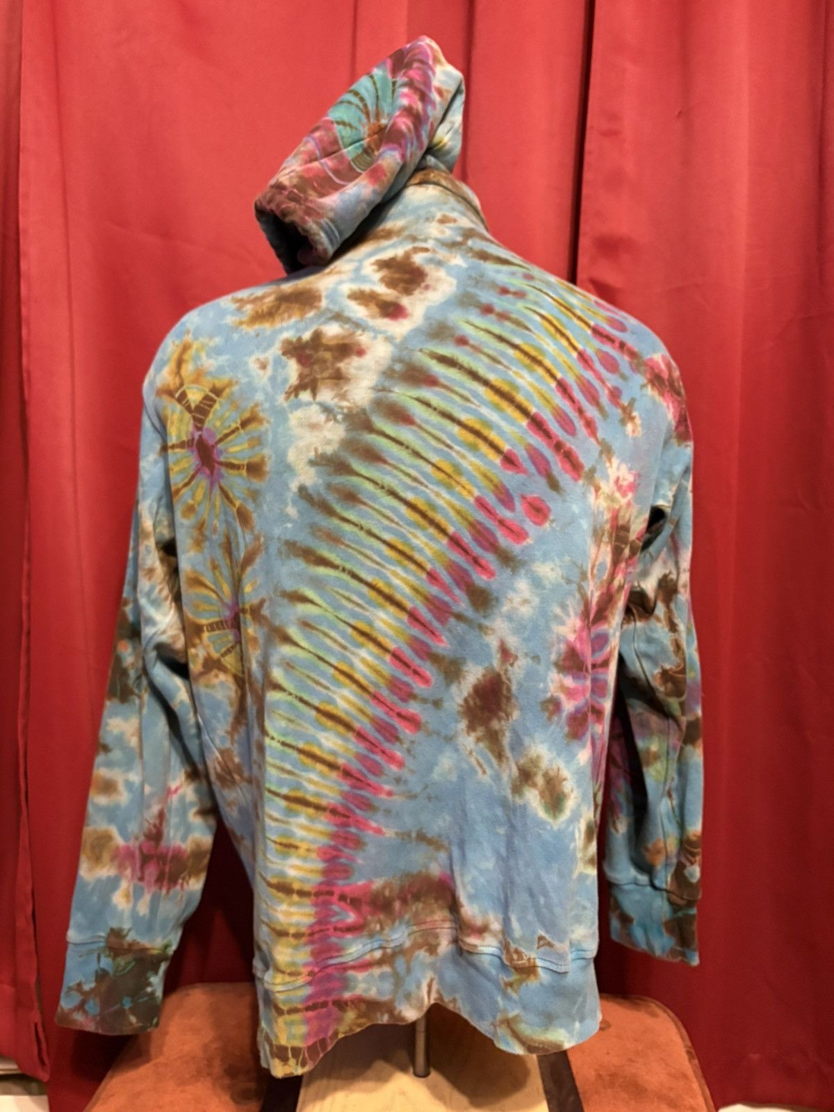 Vintage Vintage Tie Dye Hoodie Geode Hippie Multi Colour Grail Size US XL / EU 56 / 4 - 2 Thumbnail