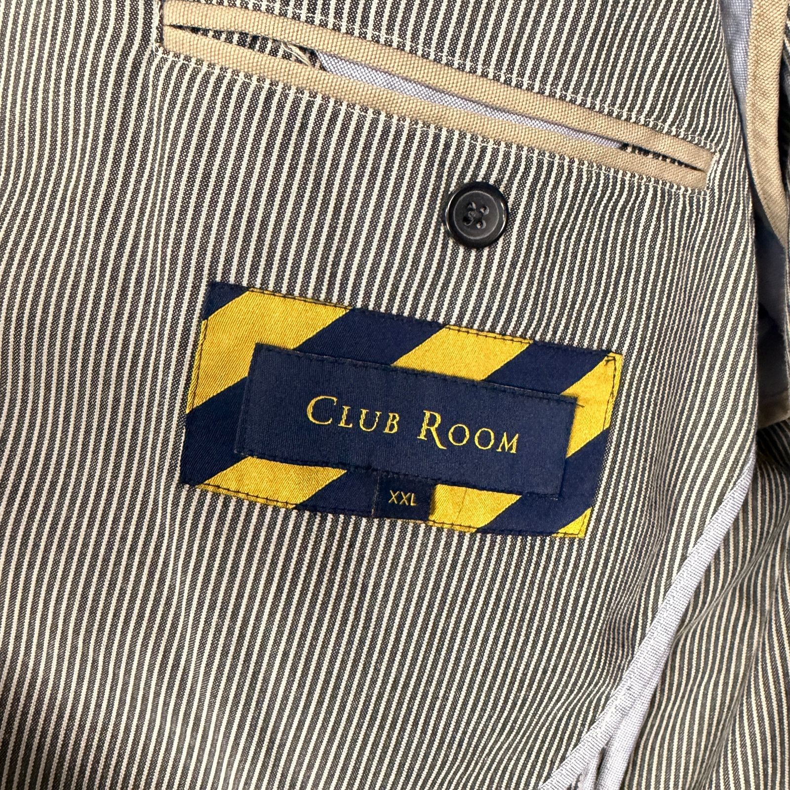 Club Room Club Room Blazer Sports Coat Sports Coat Gray White XXL Size 52R - 6 Thumbnail