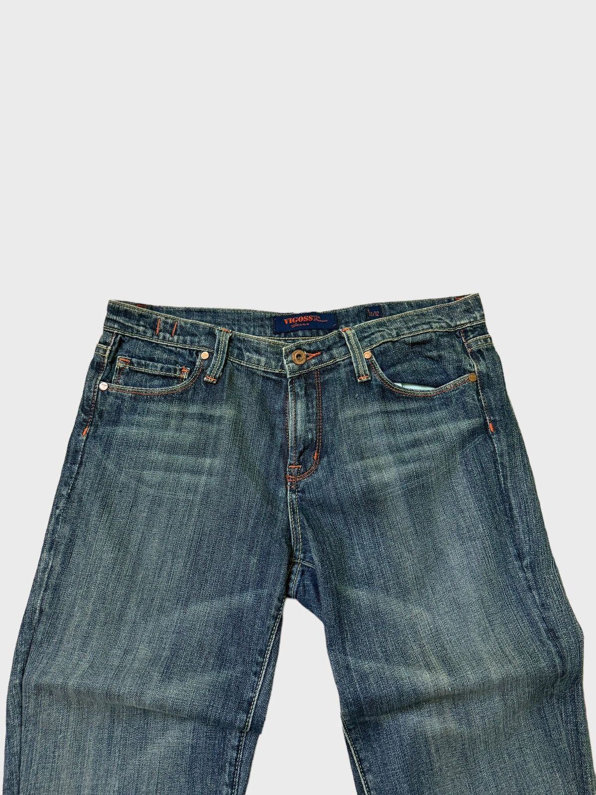 Le Grande Bleu (L.G.B.) × Vintage Vintage VIGOSS Embroidery Design Evisu Inspired Denim Size US 32 / EU 48 - 3 Thumbnail
