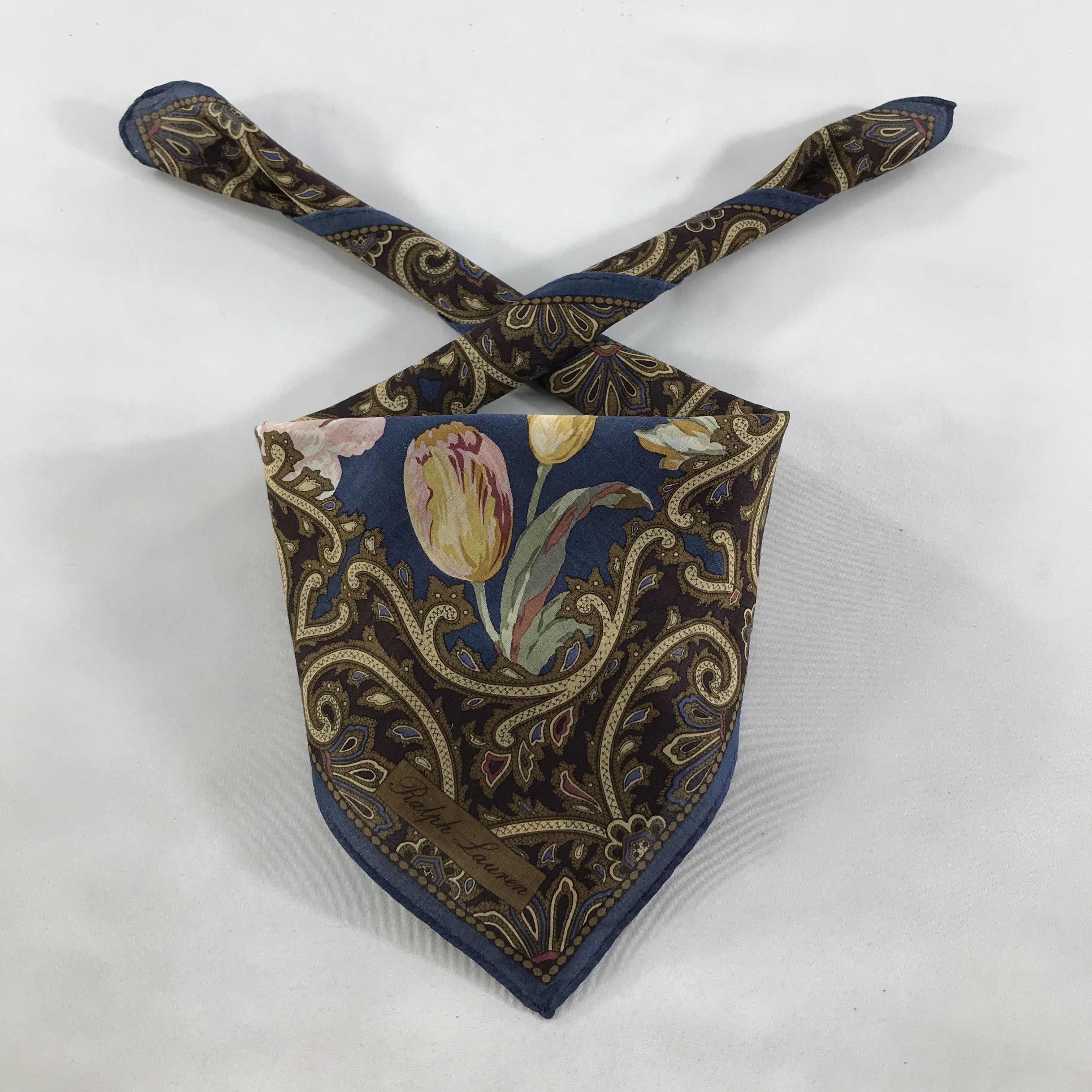 Ralph Lauren × Vintage Ralph Lauren Bandana / Handkerchief / Neckerchief - S1579 Size ONE SIZE - 3 Thumbnail