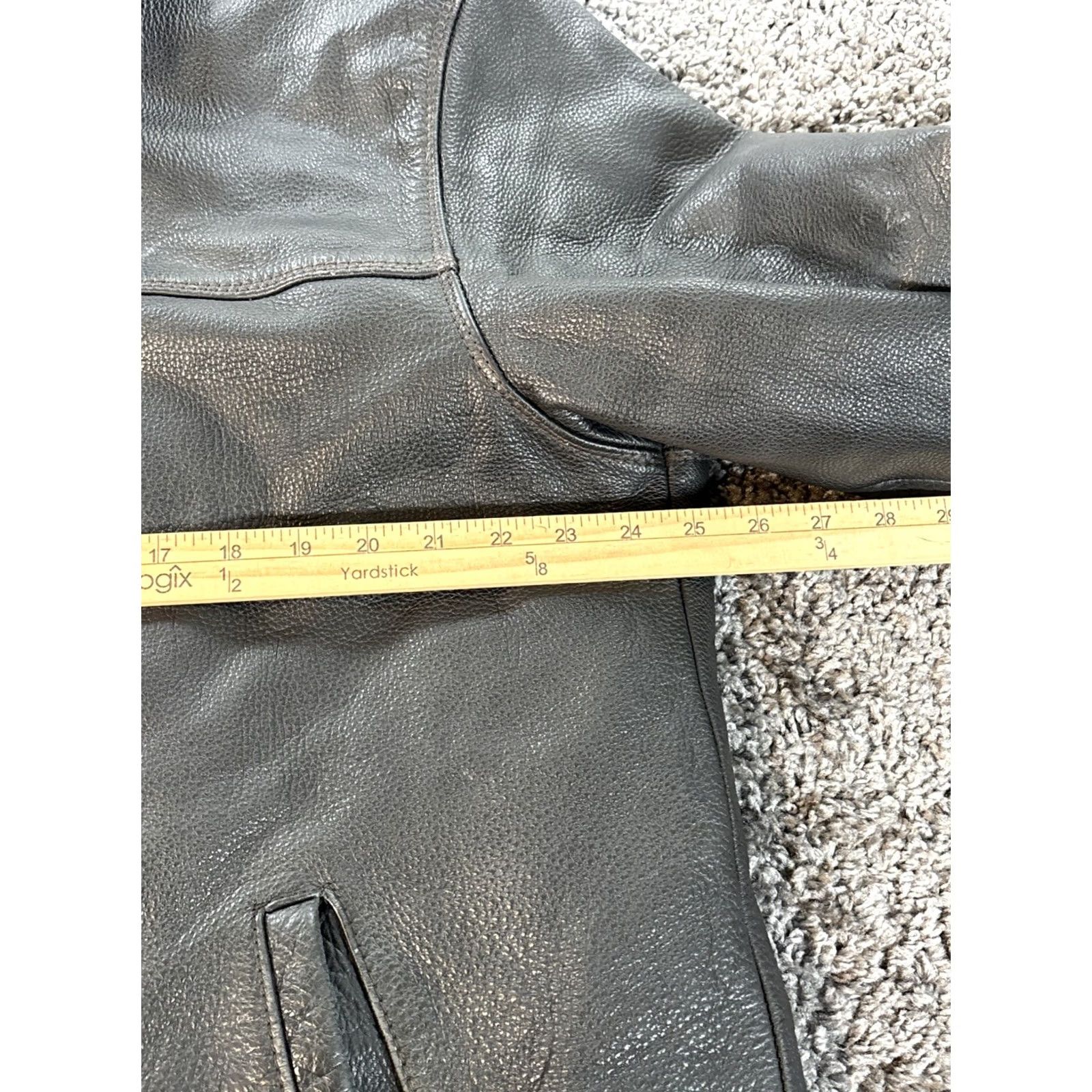 Vintage VINTAGE Danier Jacket Motorcycle XL Men Black Leather Full Zip 90s Cafe Style Biker Racing Casual Mens Size US XL / EU 56 / 4 - 3 Thumbnail