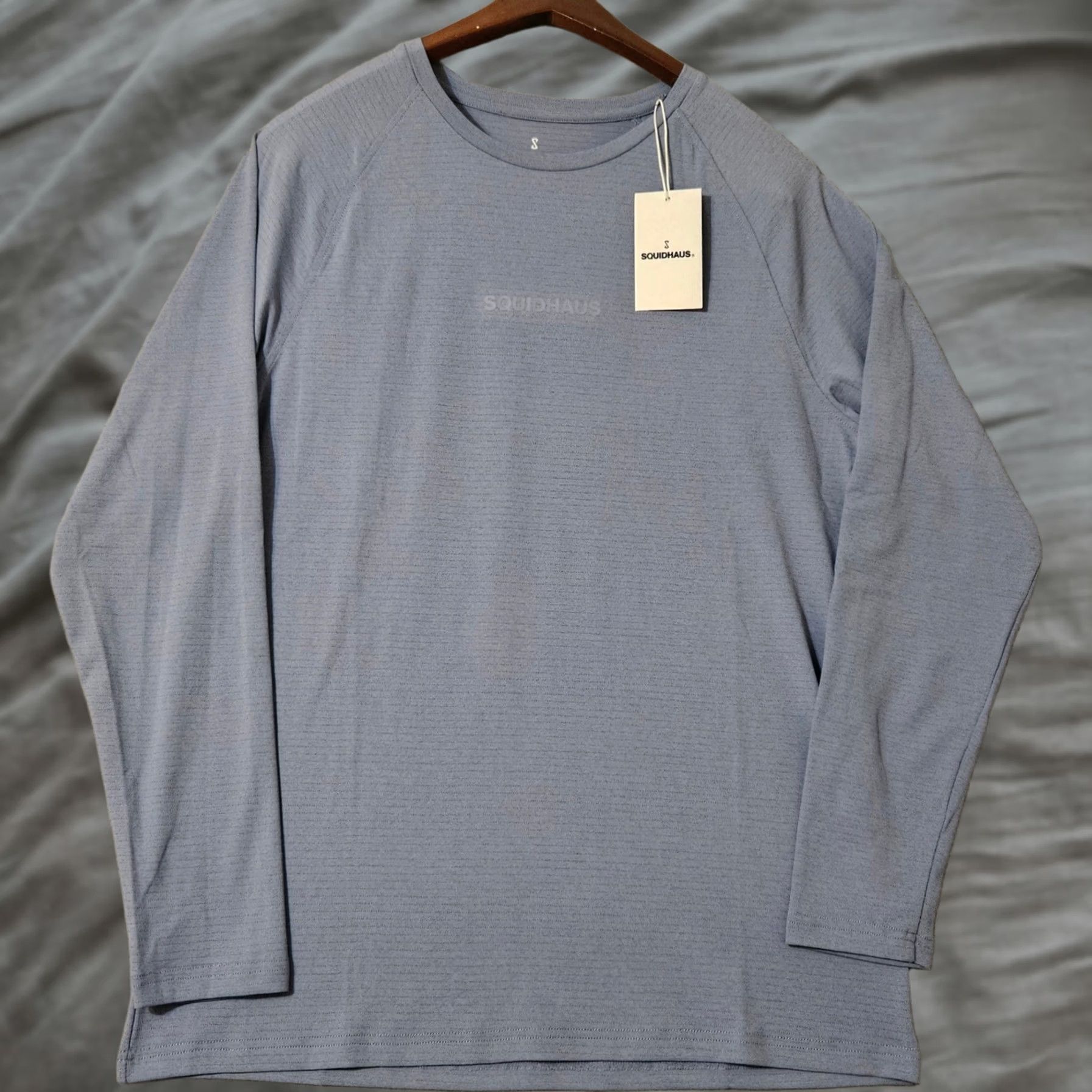 Vintage Squidhaus Shirt Mens XL Blue Long Sleeve Performance Gym Active NWT Size US XL / EU 56 / 4 - 1 Thumbnail