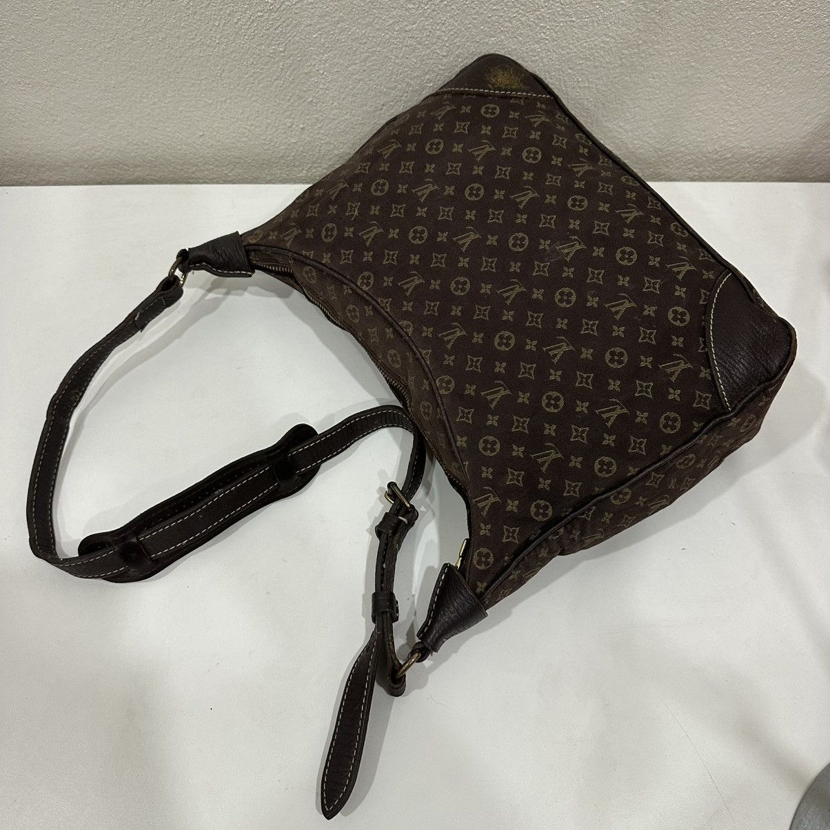 Louis Vuitton ‼️LASTDROP‼️ LOUIS VUITTON MINI LIN BOULOGNE SHOULDER HOBO BAG Size ONE SIZE - 4 Thumbnail
