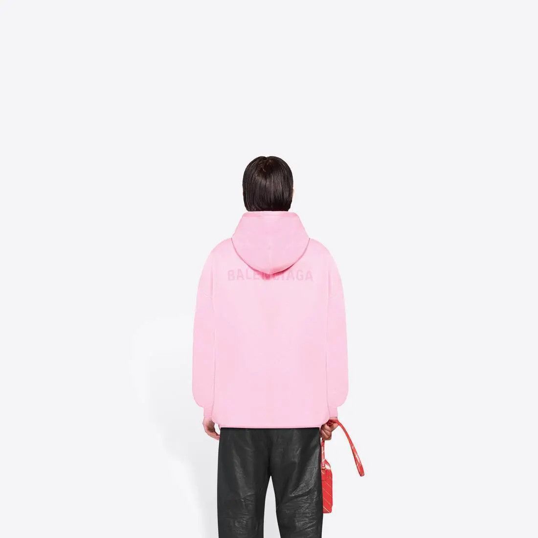 Balenciaga o1s1wg111124 BB Corp Hoodie Medium Fit in Pink Size S / US 4 / IT 40 - 3 Thumbnail