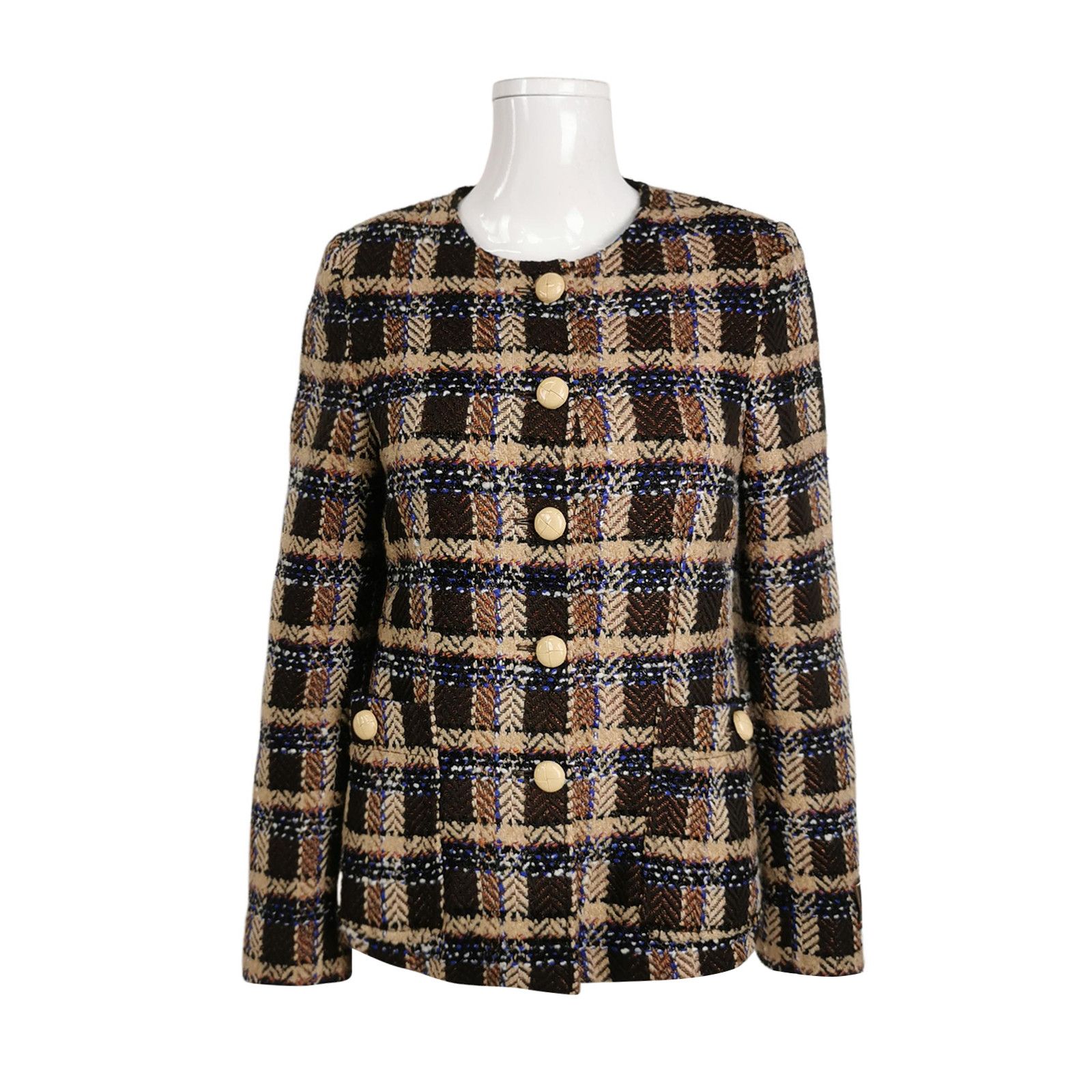 Gucci Gucci Checkered Wool Blend Jacket Size IT 36 Size XS / US 0-2 / IT 36-38 - 1 Thumbnail