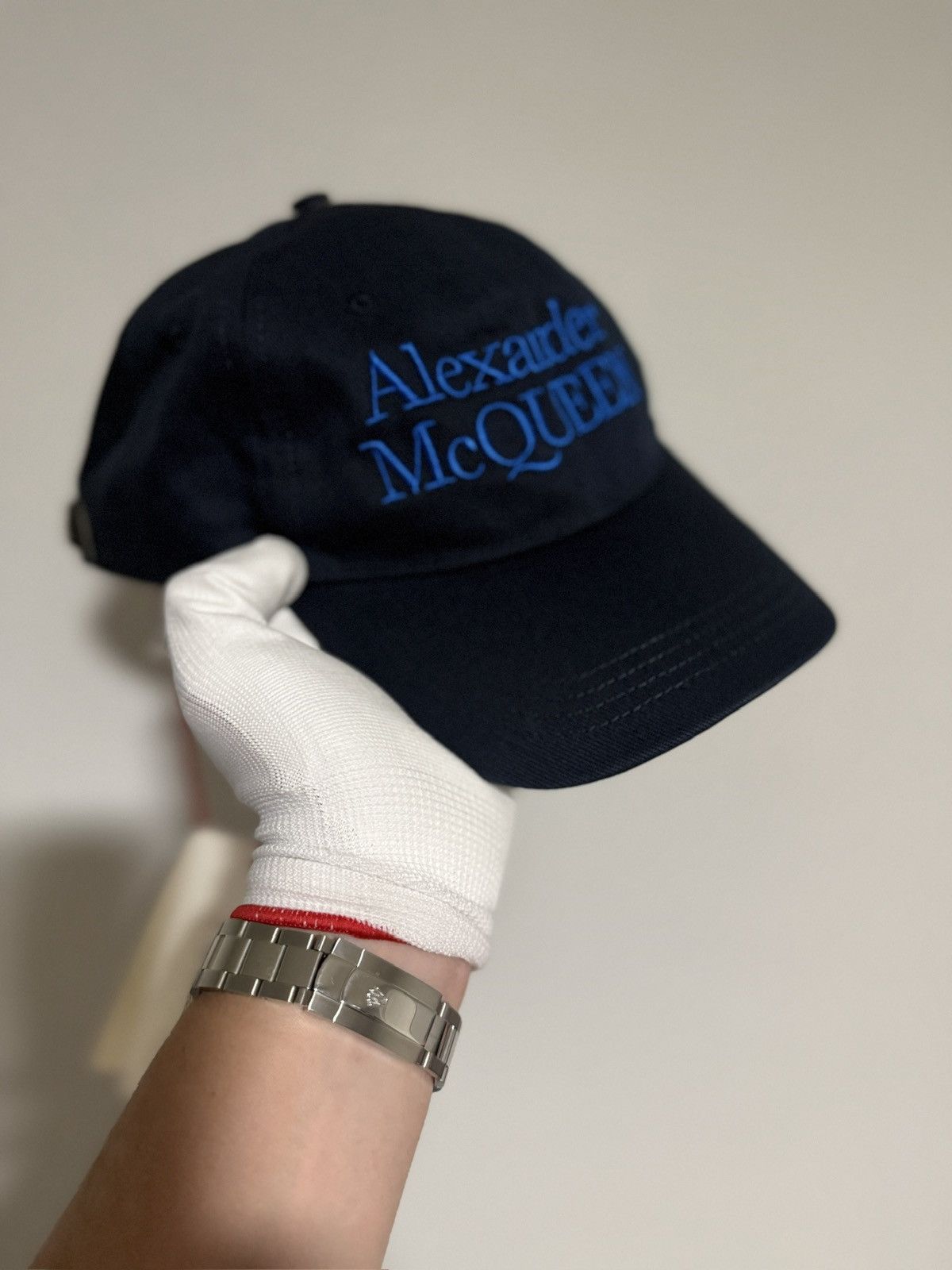Alexander McQueen logo-embroidered baseball cap Accessories