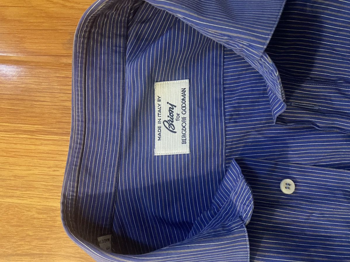 Brioni Brioni Blue Button Up Size US M / EU 48-50 / 2 - 2 Thumbnail
